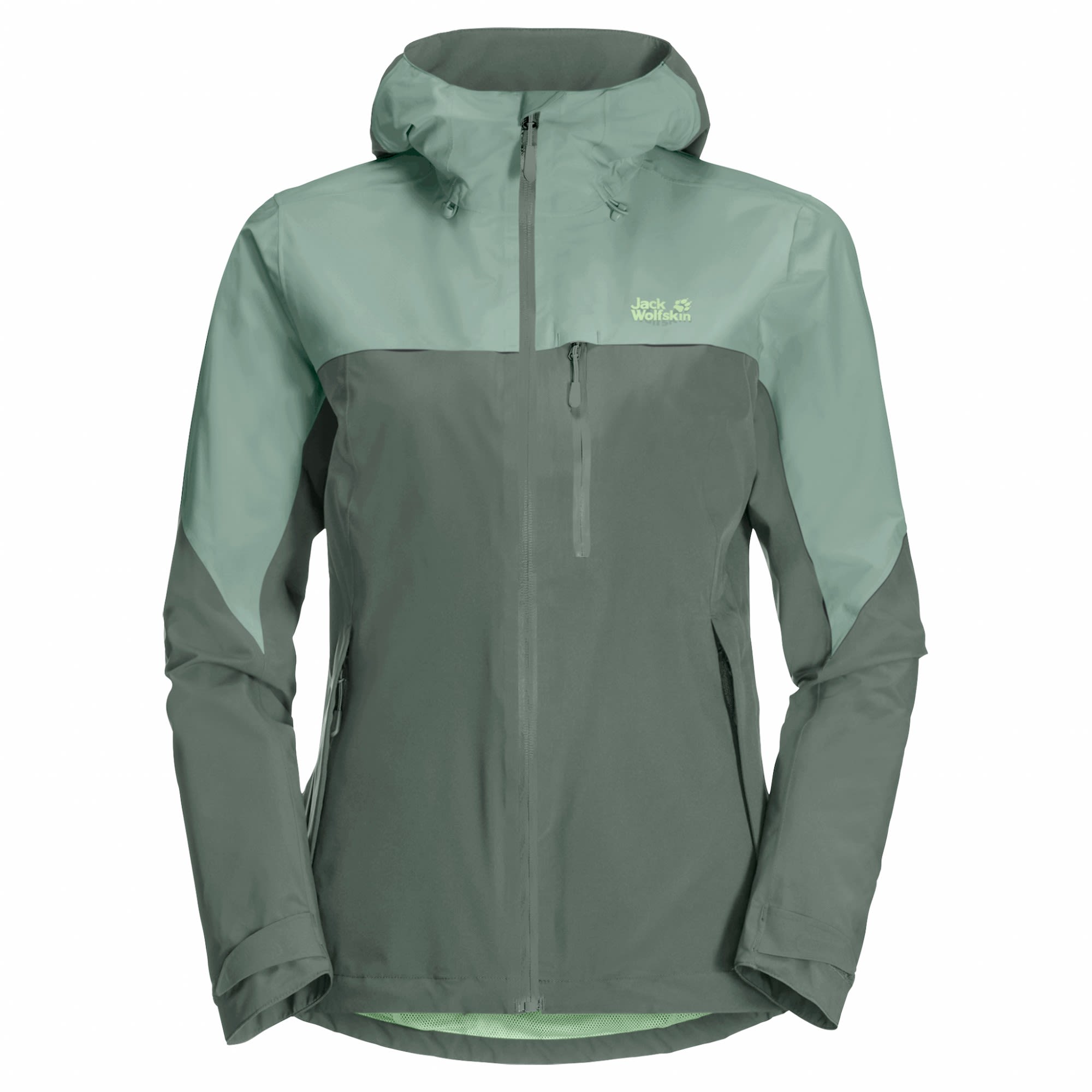 Jack Wolfskin GO Hike Jacket Colorblock- Female Anoraks- Grsse XS - Farbe Hedge Green