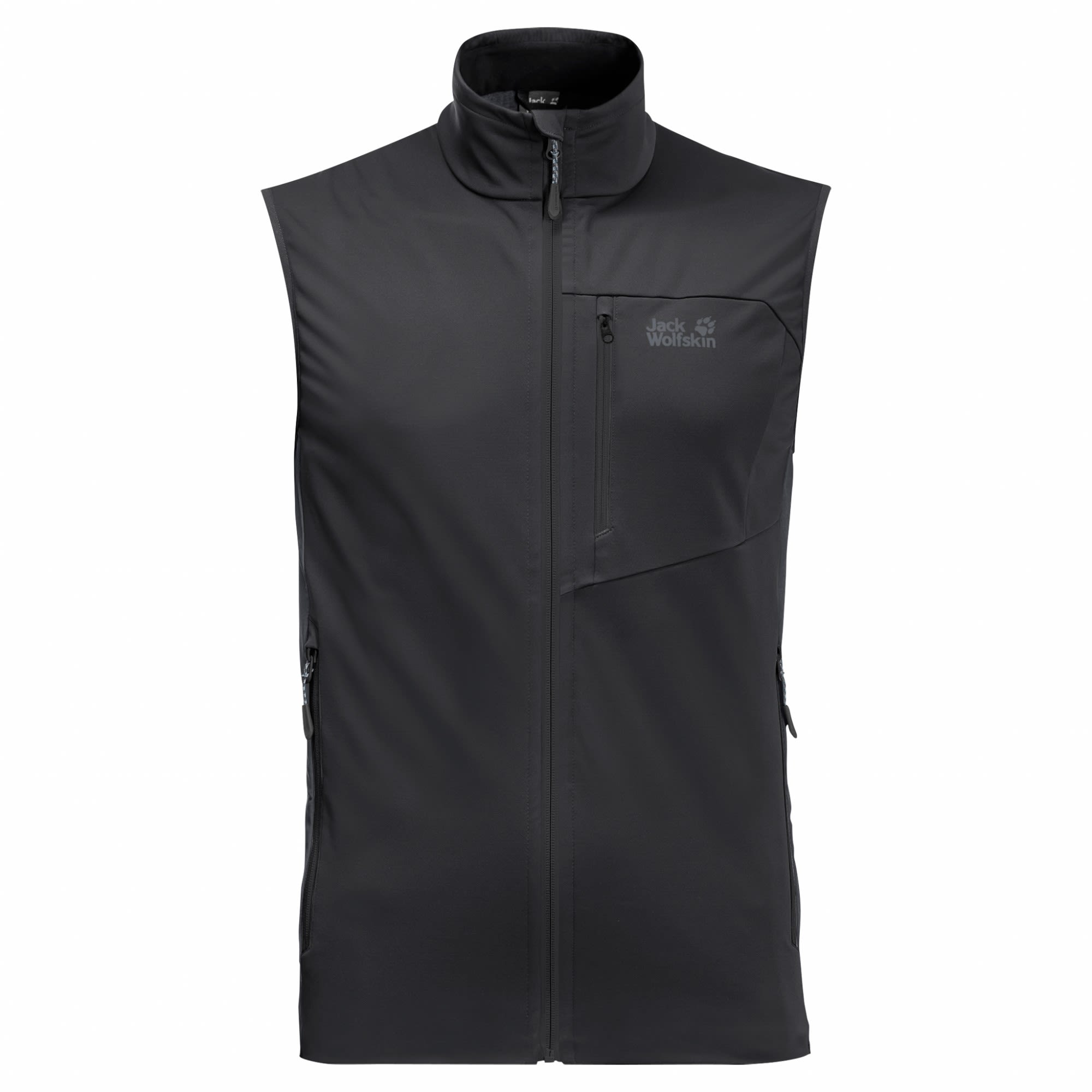 Jack Wolfskin Highest Peak Vest Schwarz- Male Winddichte Westen- Grsse S - Farbe Black