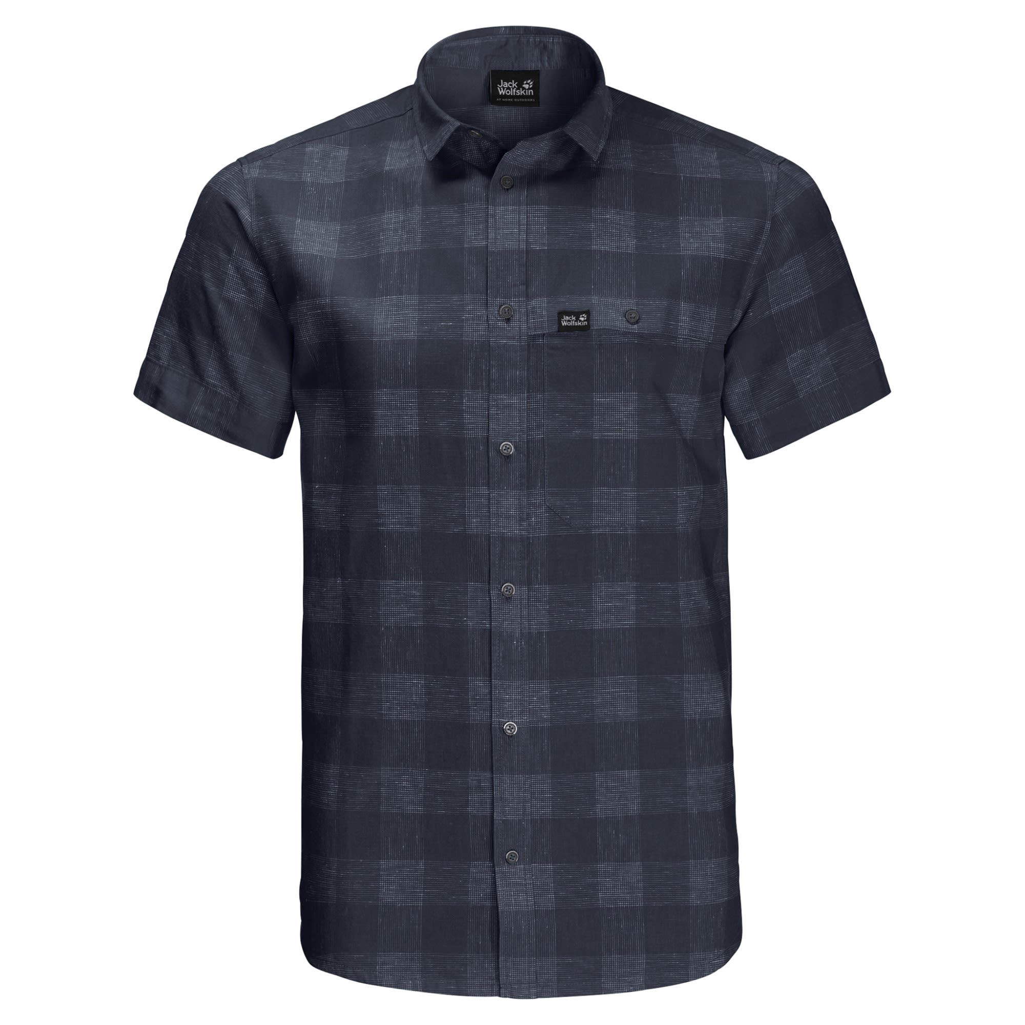 Jack Wolfskin Highlands Shirt Kariert- Male Hemden- Grsse M - Farbe Night Blue Checks