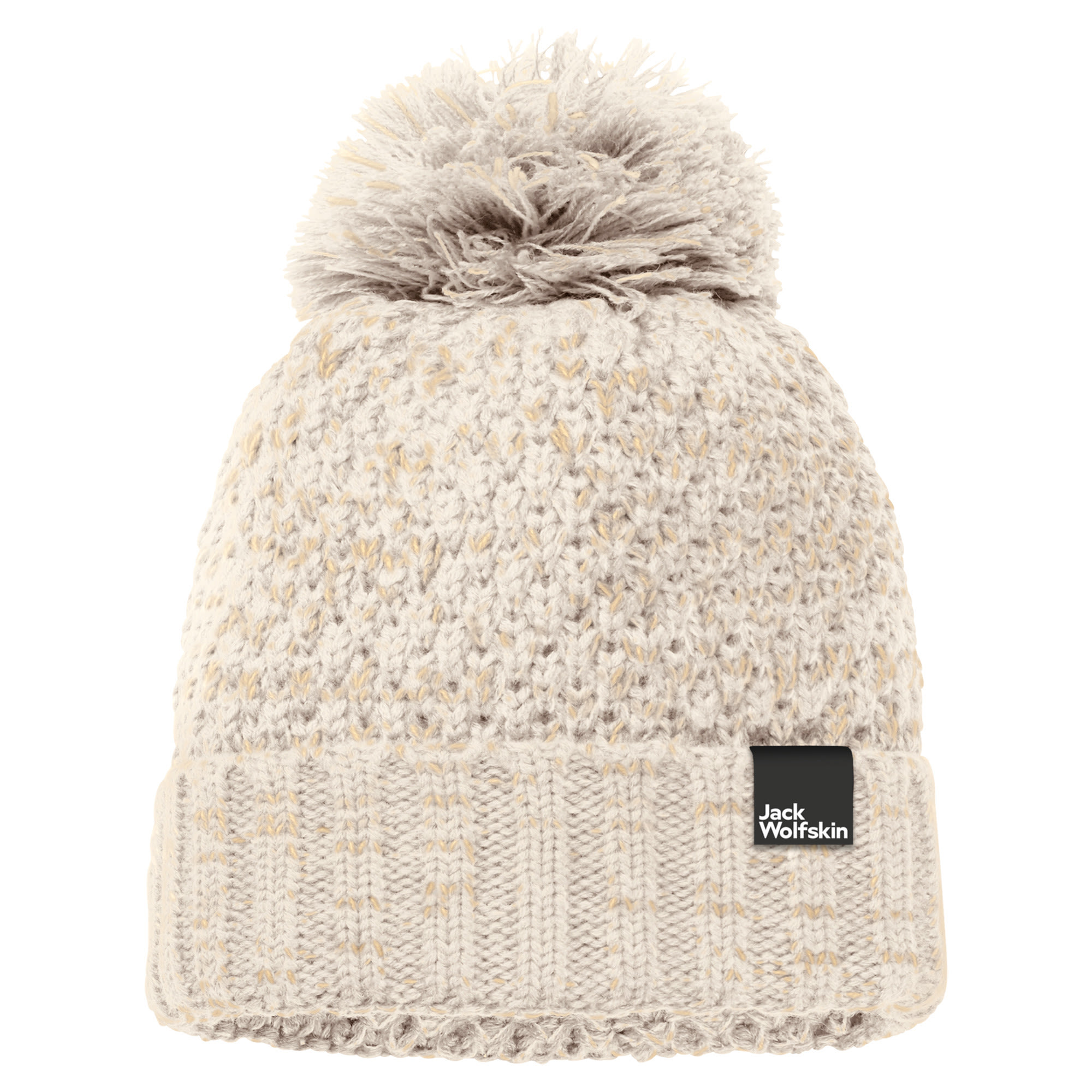 Jack Wolfskin Highloft Knit Cap Weiss- Female Kopfbedeckungen- Grsse S - Farbe Winter Pearl