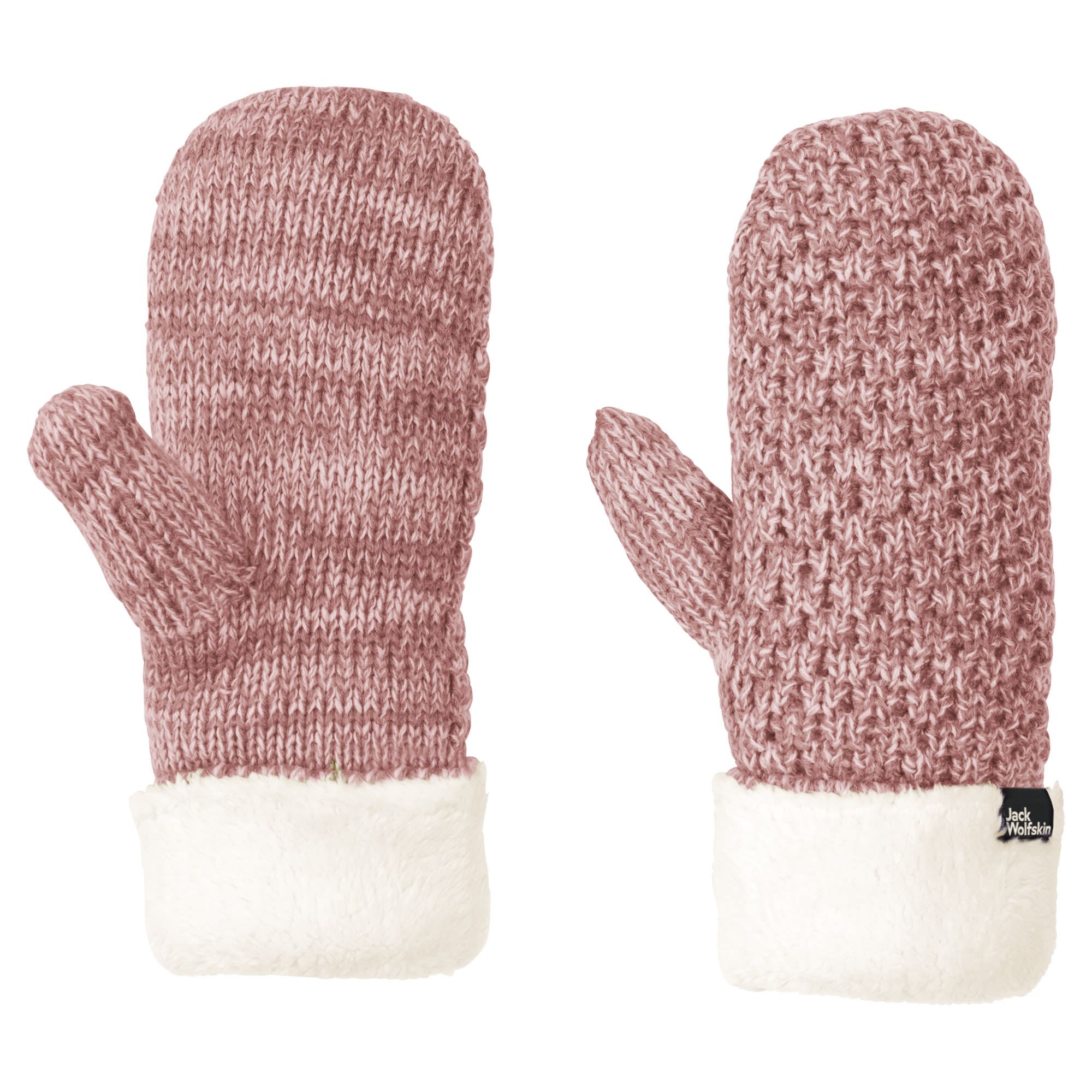 Jack Wolfskin Highloft Knit Mitten Pink- Female Fausthandschuhe- Grsse S - Farbe Afterglow