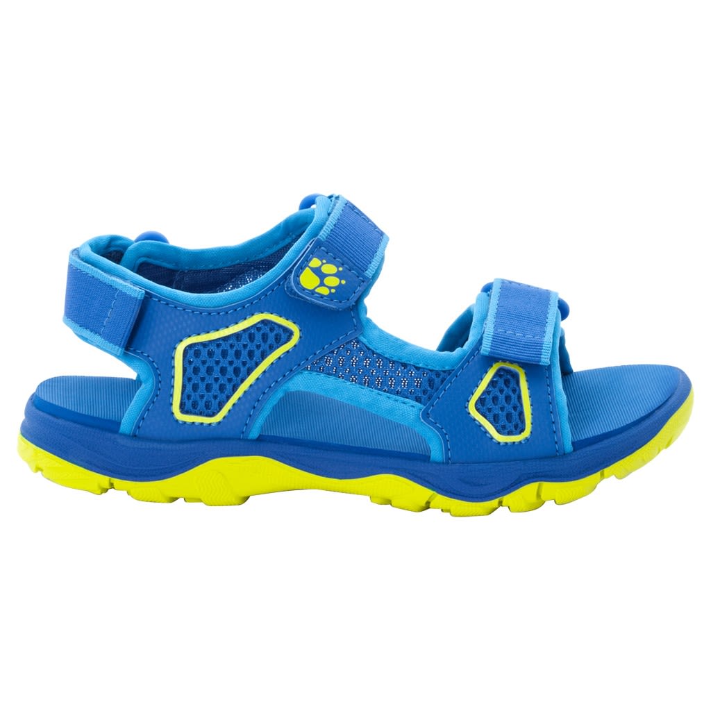 Jack Wolfskin Kids Taraco Beach Sandal Blau - Gelb- Sandalen- Grsse EU 35 - Farbe Blue - Lime