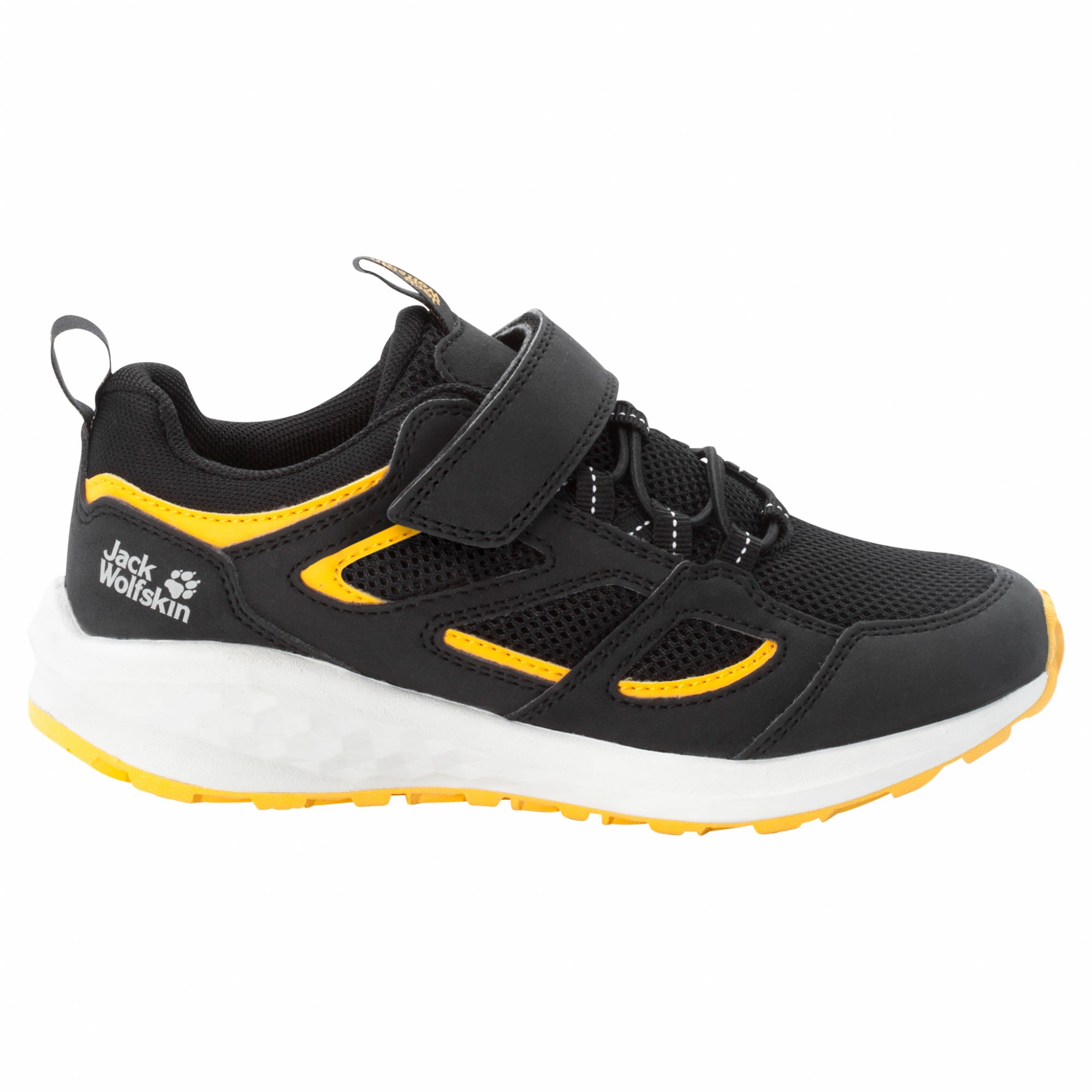 Jack Wolfskin Kids Vojo Vent VC Schwarz- Hiking- und Approachschuhe- Grsse EU 31 - Farbe Black - Burly Yellow XT