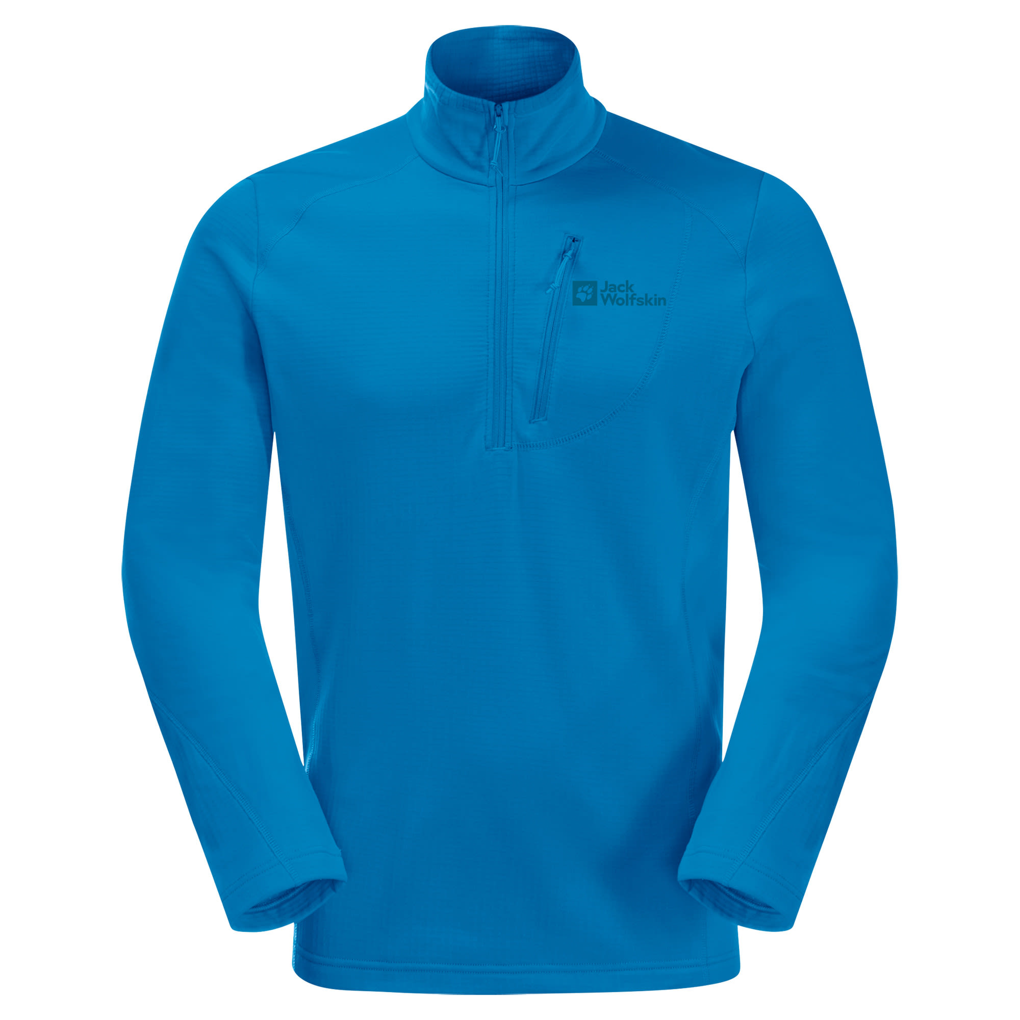 Jack Wolfskin Kolbenberg HZ Blau- Male Fleece- und Powerstretch-Pullover- Grsse XXL - Farbe Blue Pacific