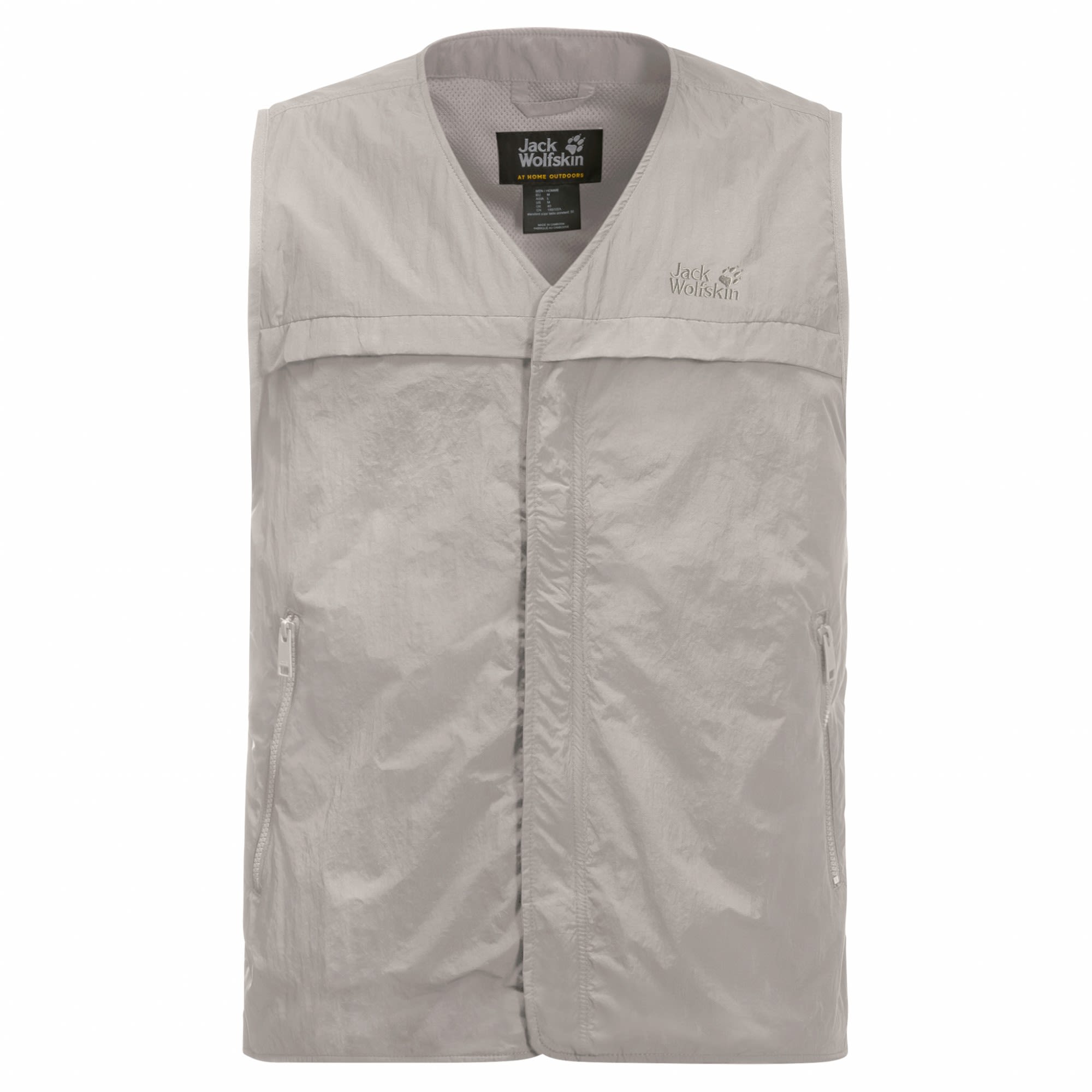 Jack Wolfskin Lightsome Vest Grau- Male Winddichte Westen- Grsse L - Farbe Ash Grey