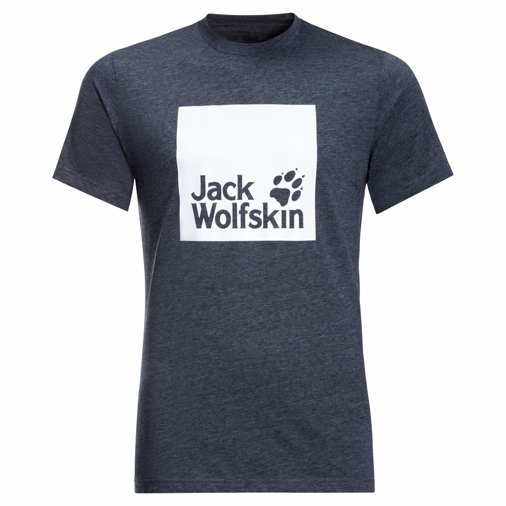 Jack Wolfskin Ocean Logo T Blau- Male Kurzarm-Shirts- Grsse L - Farbe Night Blue