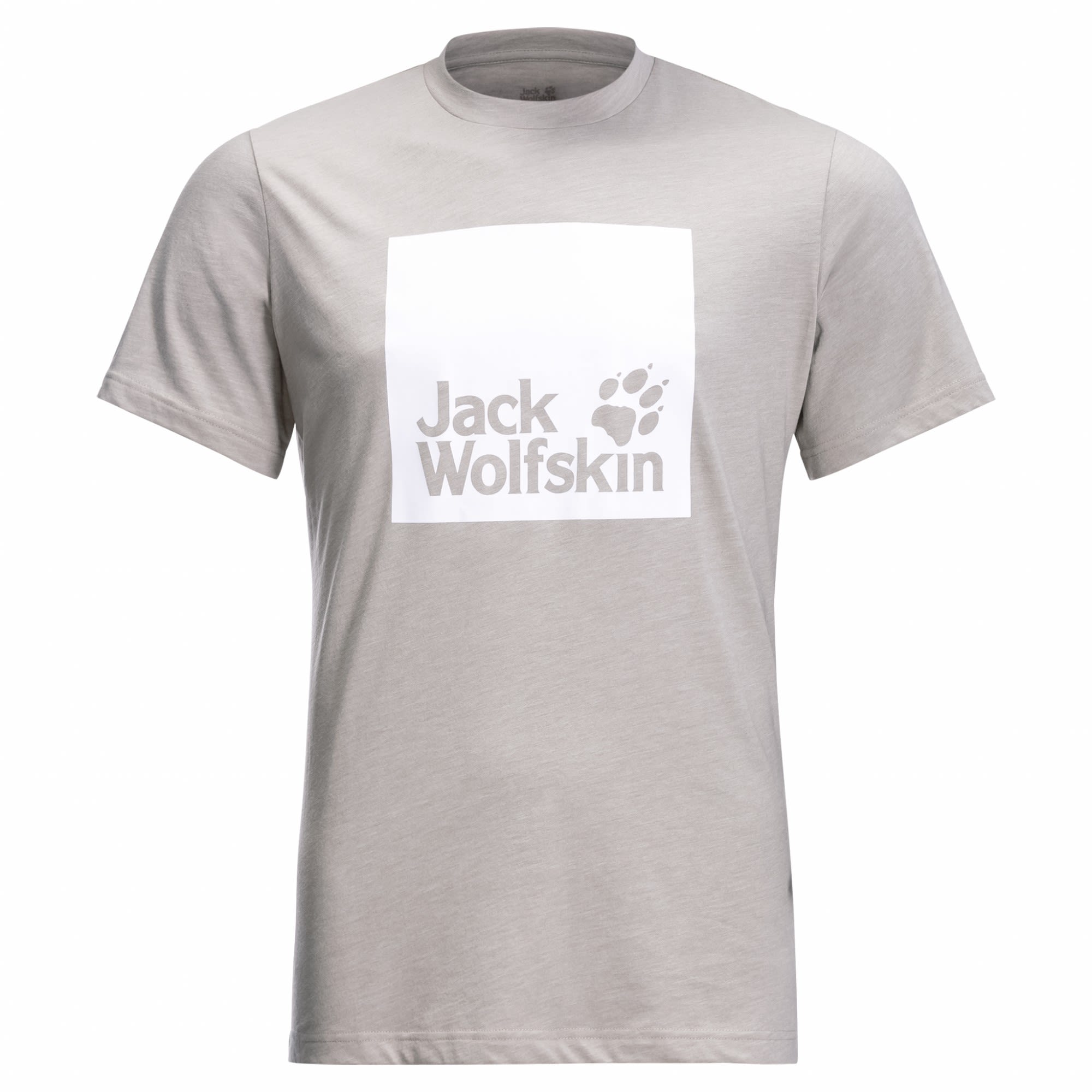 Jack Wolfskin Ocean Logo T Grau- Male Kurzarm-Shirts- Grsse M - Farbe Ash Grey