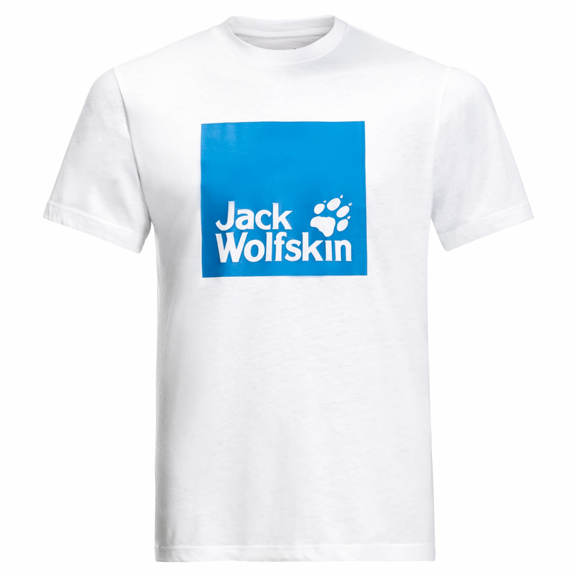 Jack Wolfskin Ocean Logo T Weiss- Male Kurzarm-Shirts- Grsse L - Farbe White Rush