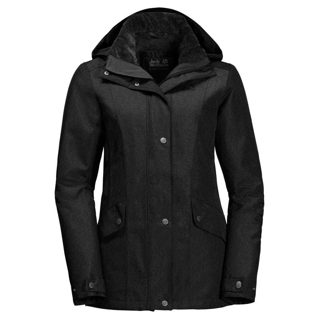 Jack Wolfskin Park Avenue Jacket Schwarz- Female Anoraks- Grsse XL - Farbe Black