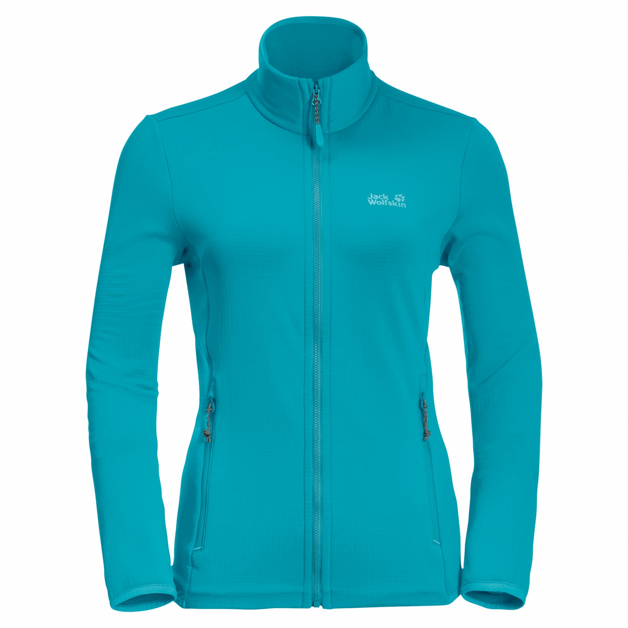 Jack Wolfskin Peak Grid Fleece Blau- Female Anoraks- Grsse L - Farbe Dark Aqua