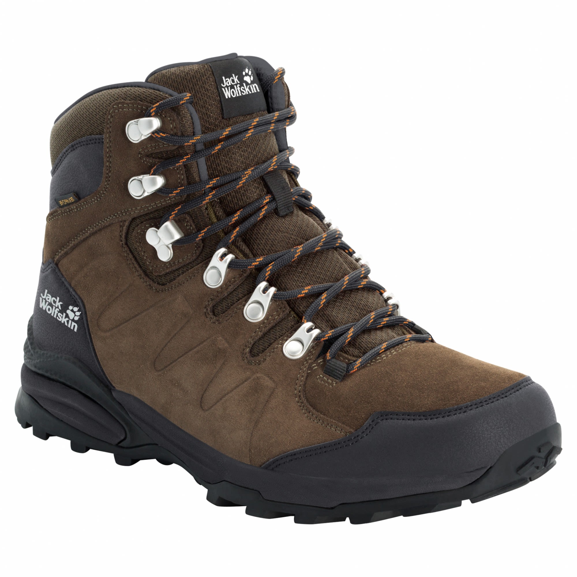 Jack Wolfskin Refugio Texapore Mid Braun- Male Wander- und Trekkingstiefel- Grsse EU 41 - Farbe Brown - Phantom