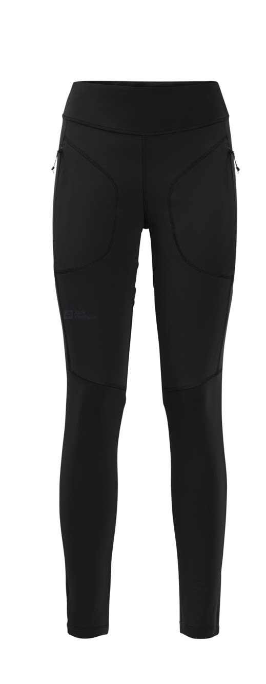 Jack Wolfskin Salmaser Tights Schwarz- Female Leggings und Tights- Grsse XS - Farbe Black