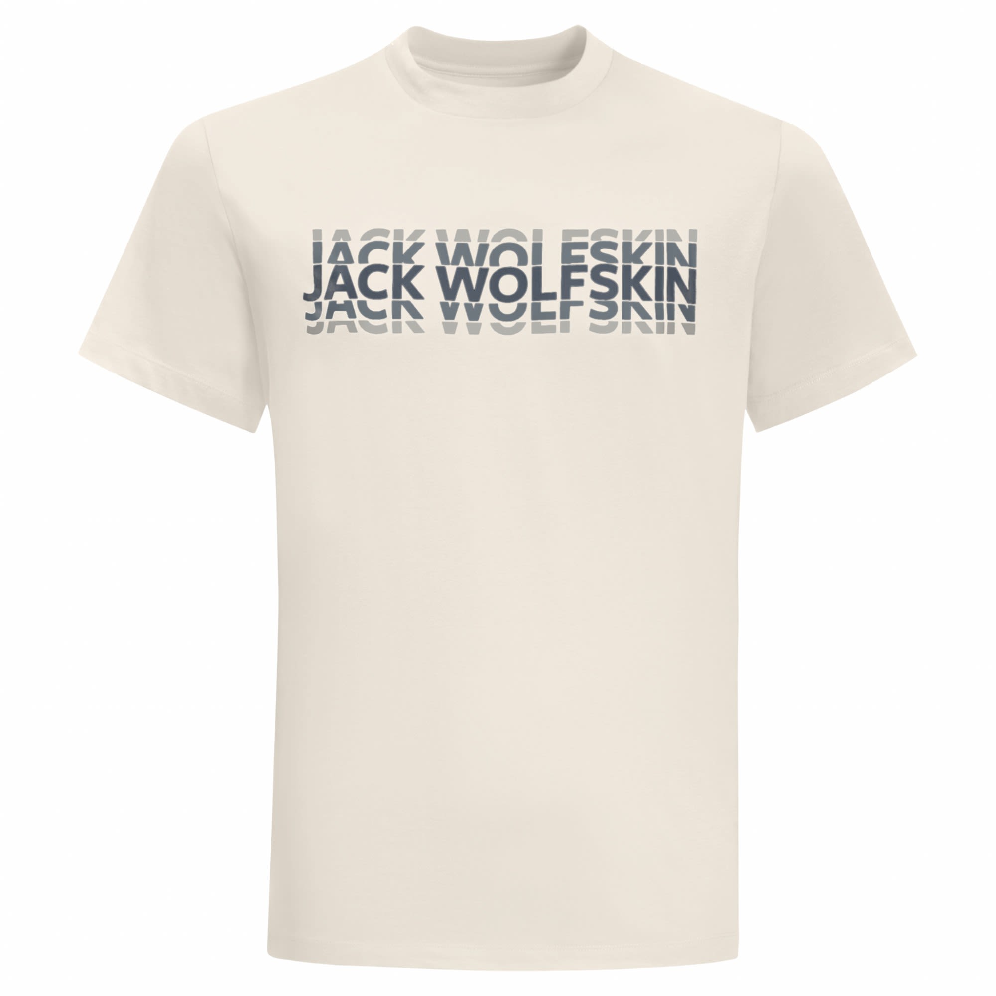 Jack Wolfskin Strobe T Weiss- Male Kurzarm-Shirts- Grsse L - Farbe Cotton White