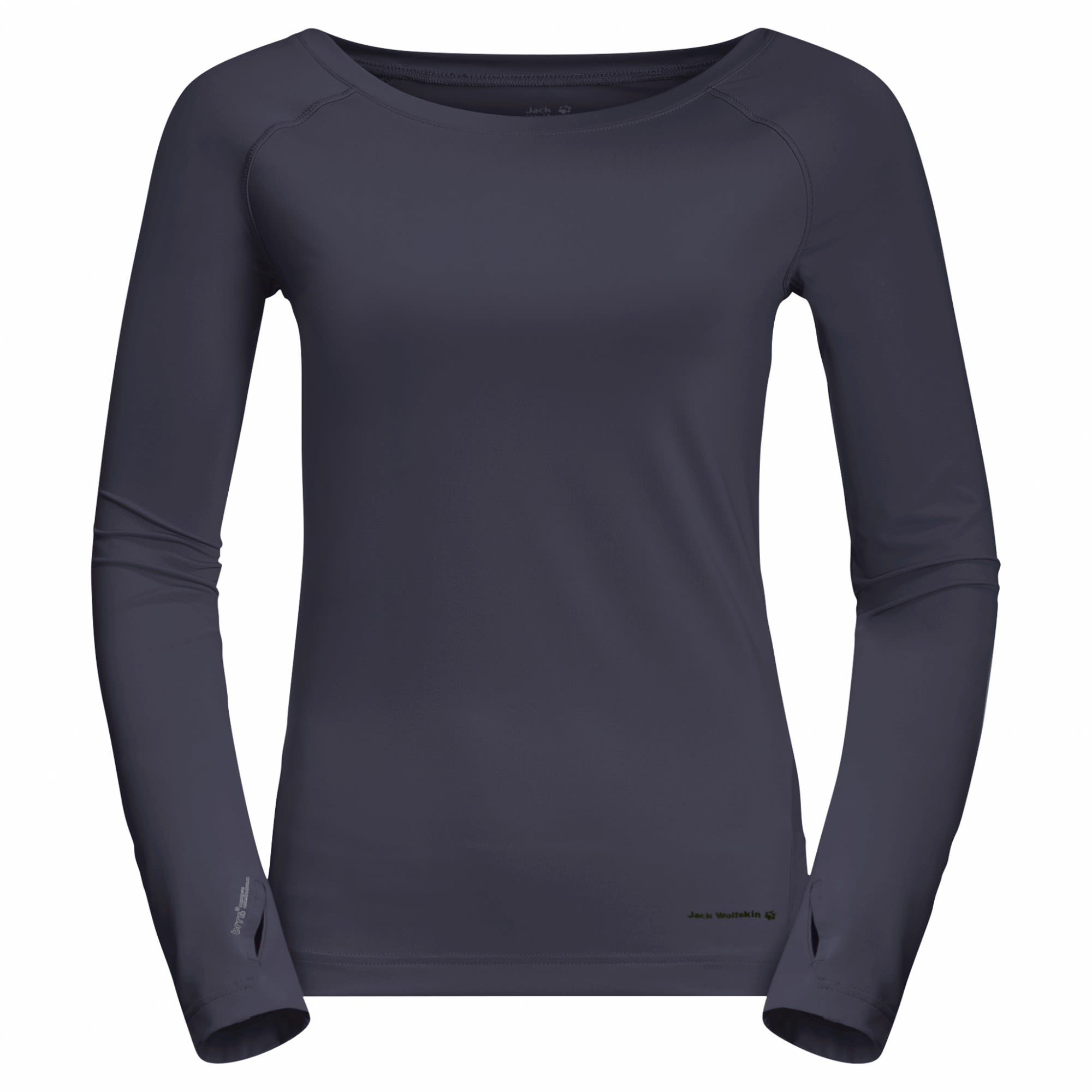 Jack Wolfskin Tasman L-S Grau- Female Langarm-Shirts- Grsse L - Farbe Graphite