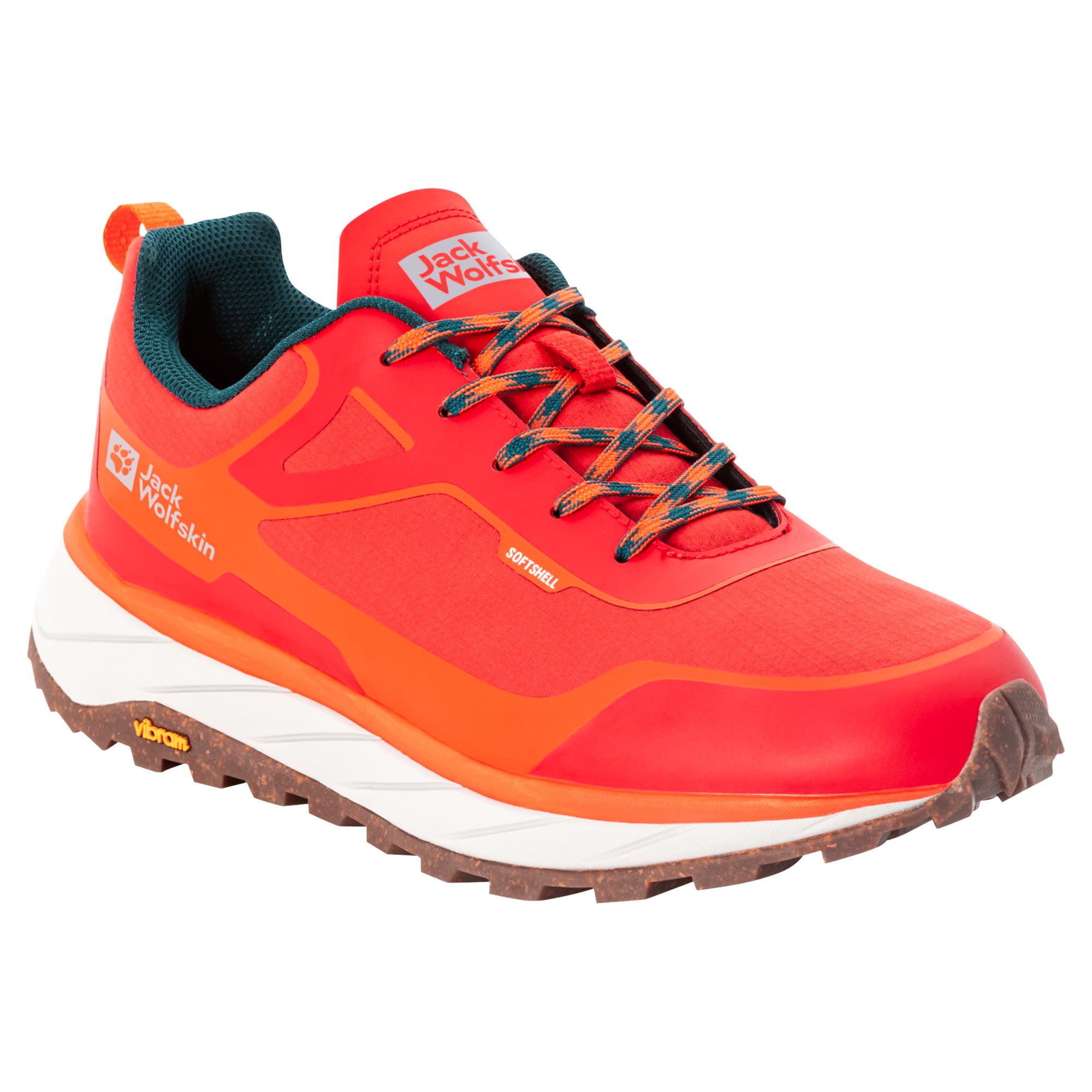 Jack Wolfskin Terrashelter Low Rot- Male Hiking- und Approachschuhe- Grsse EU 44 - Farbe Orange - Dark Green