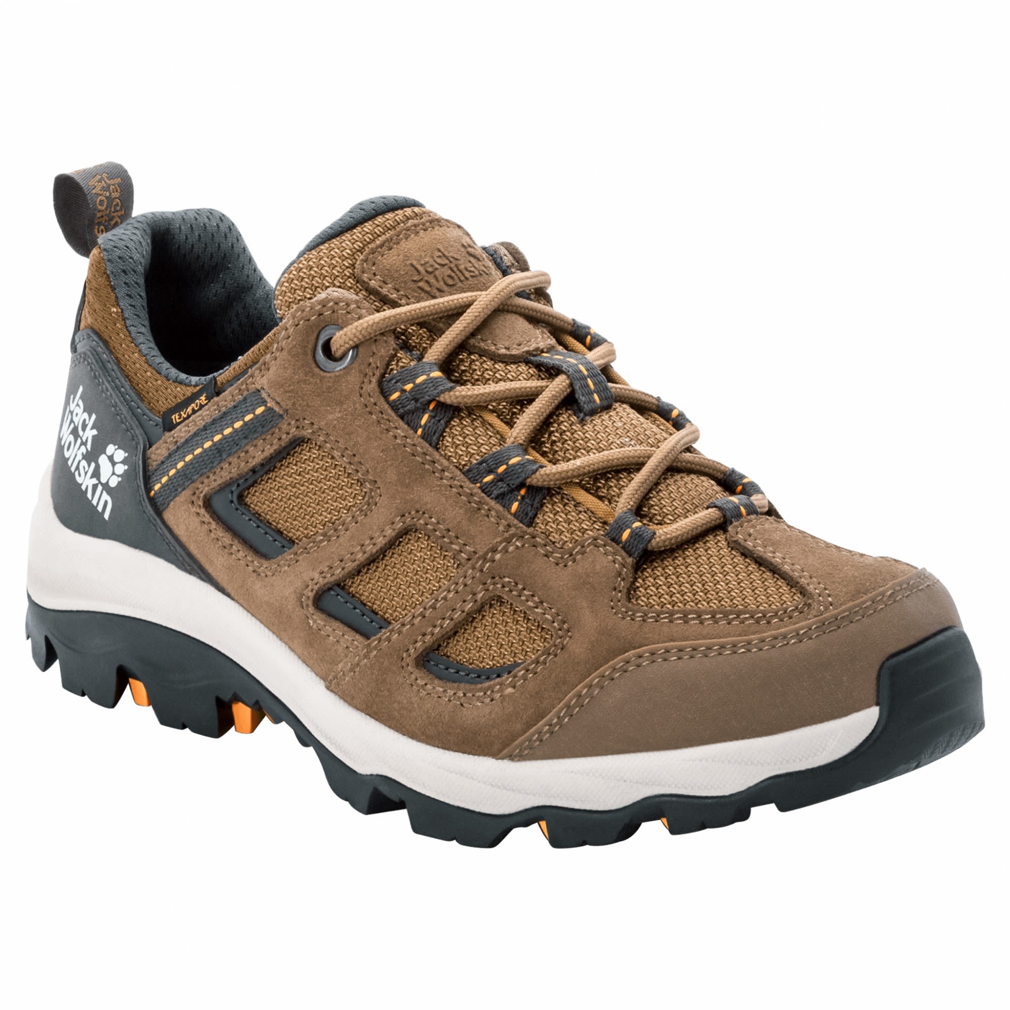 Jack Wolfskin Vojo 3 Texapore Low Braun- Female Hiking- und Approachschuhe- Grsse EU 38 - Farbe Brown - Apricot