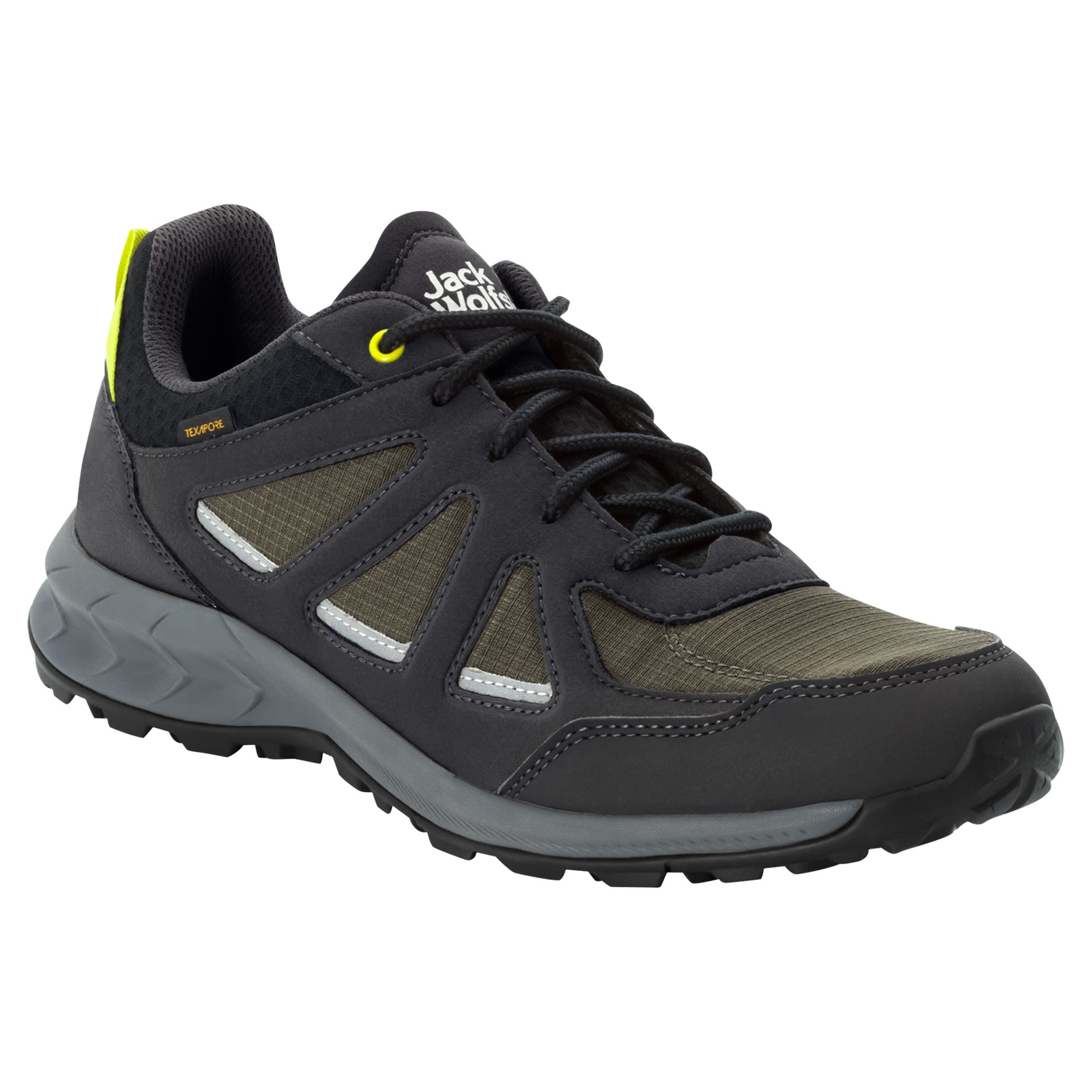 Jack Wolfskin Woodland 2 Texapore Low Grn- Male Hiking- und Approachschuhe- Grsse EU 46 - Farbe Khaki - Green