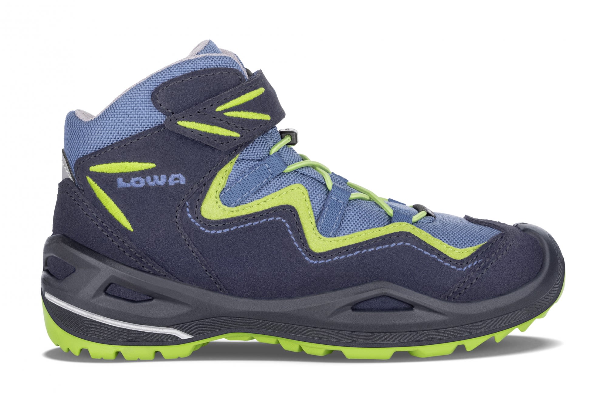 Lowa Robin Evo Gtx(R)(R) QC 25-35 Blau- Gore-Tex(R) Hiking- und Approachschuhe- Grsse EU 27 - Farbe Navy - Limone