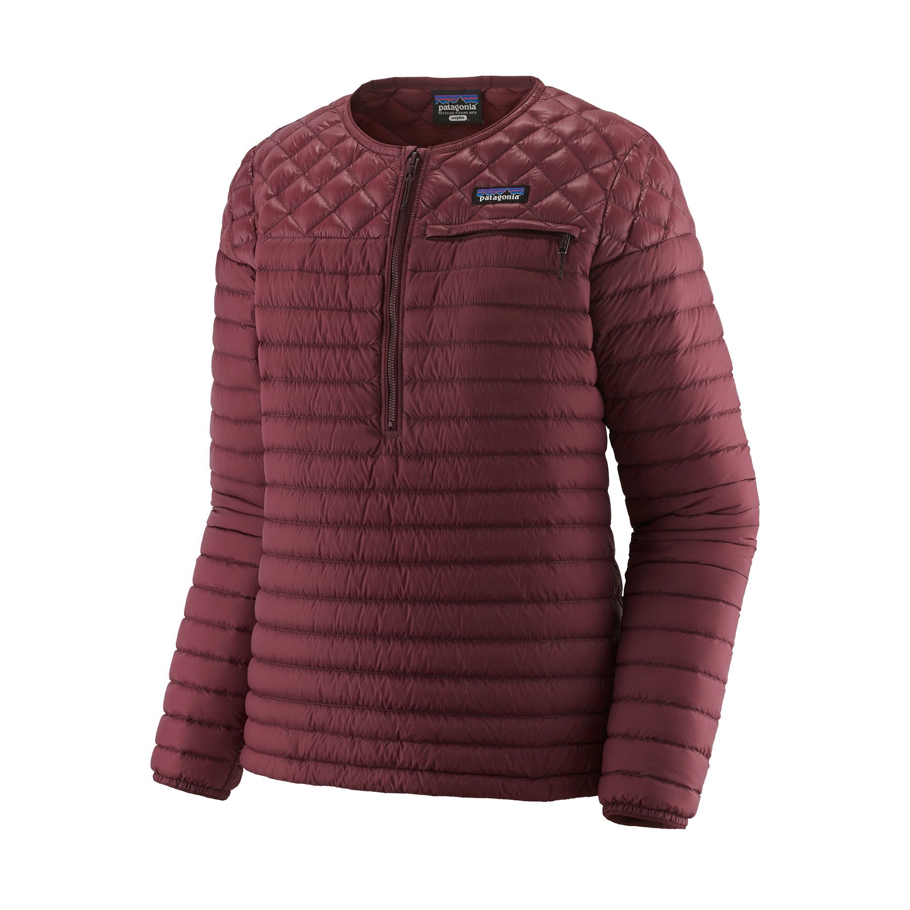 Patagonia Alplight Down Pullover Rot- Female Daunen Anoraks- Grsse L - Farbe Dark Ruby