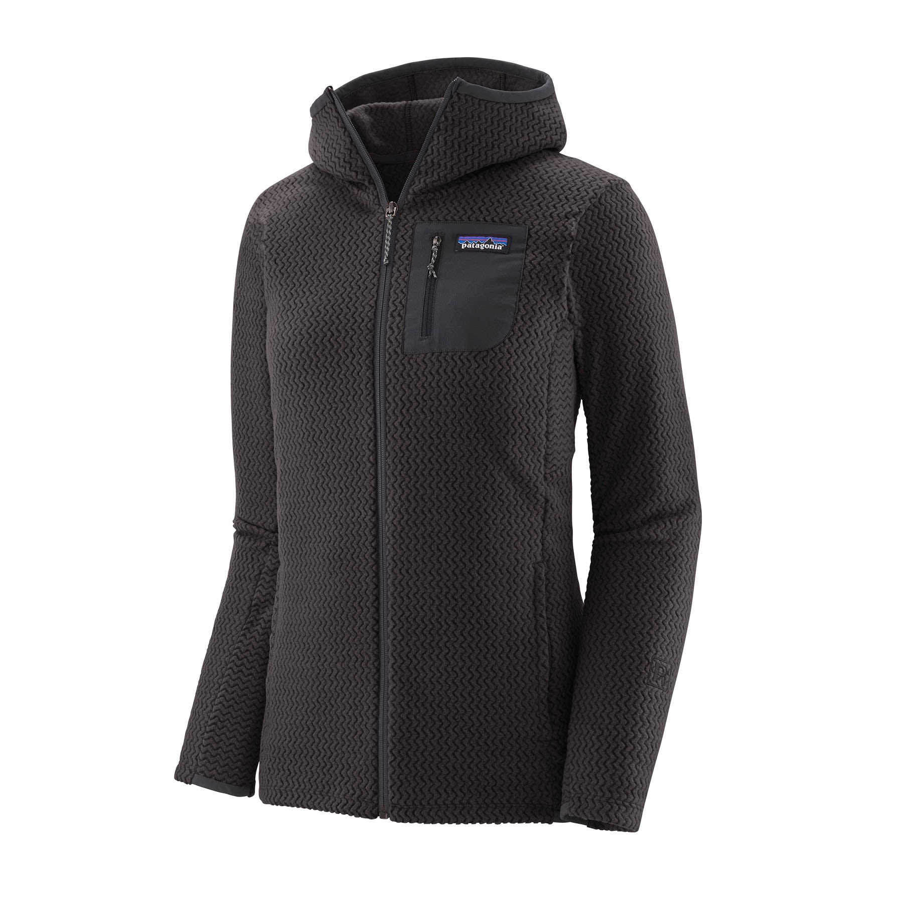 Patagonia R1 Air Full-Zip Hoody Schwarz- Female Langarm-Shirts- Grsse L - Farbe Black