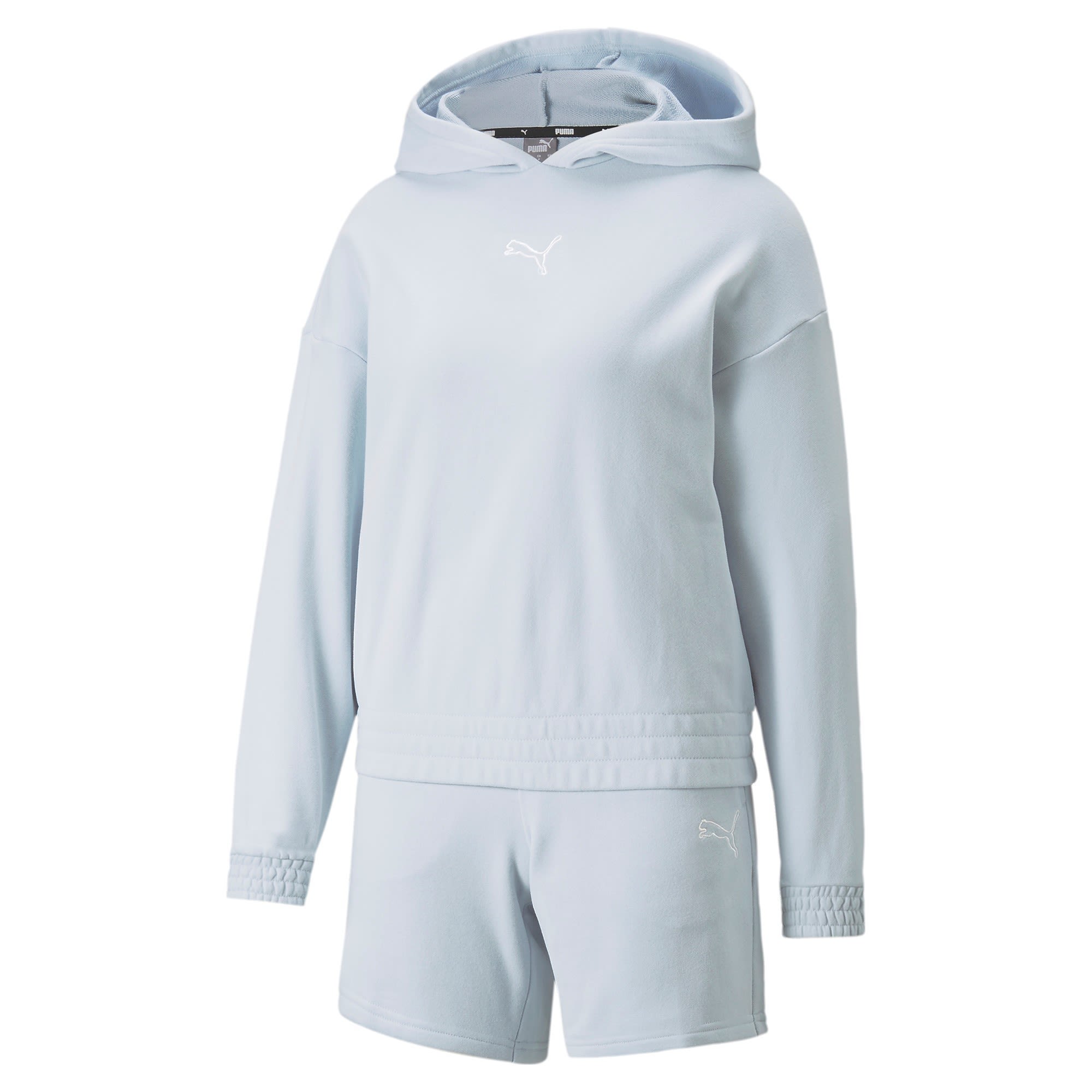 Puma Loungewear Shorts Suit Blau- Female Freizeitpullover- Grsse XS - Farbe Arctic Ice