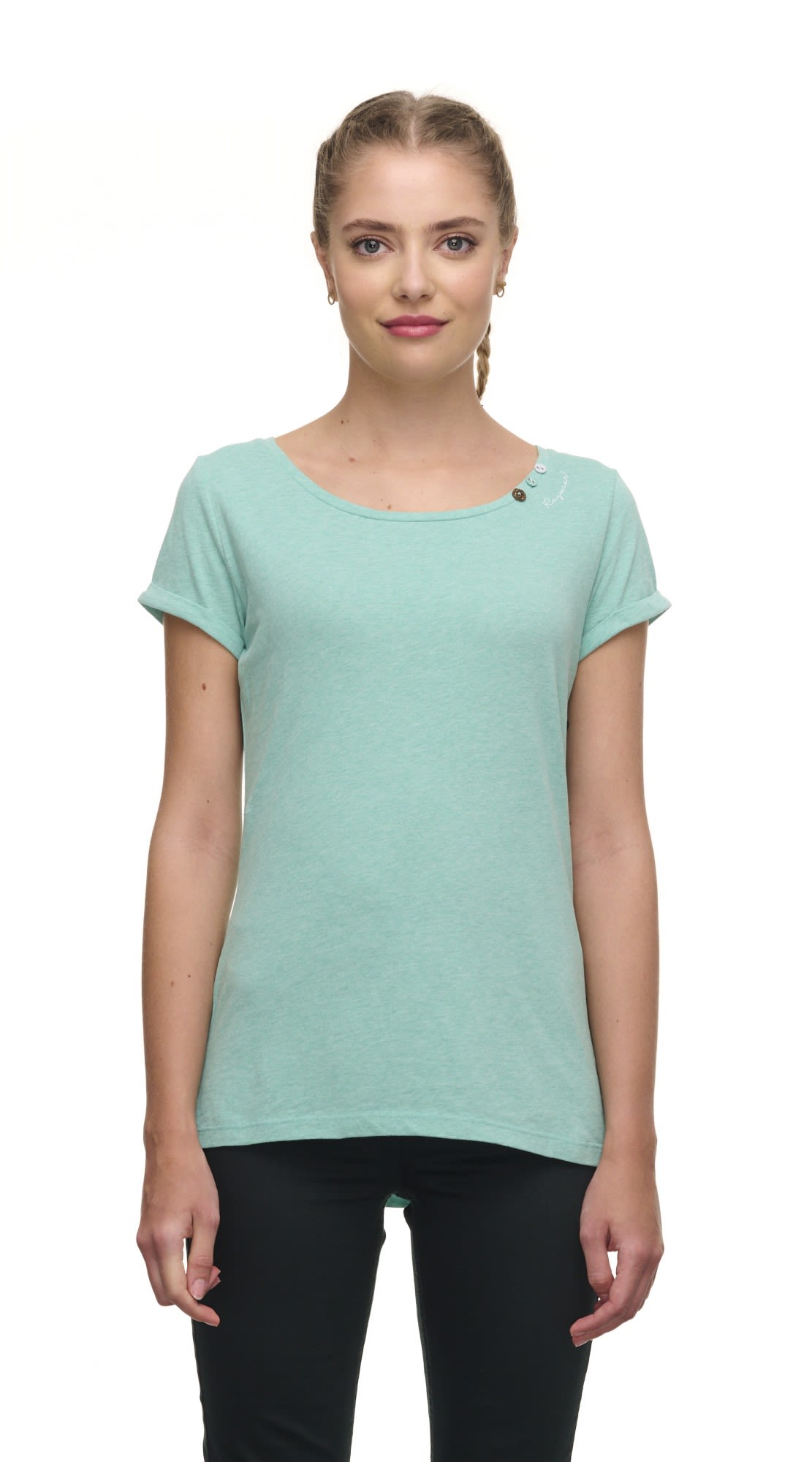 Ragwear Florah A Organic Grn- Female Kurzarm-Shirts- Grsse XXL - Farbe Aqua