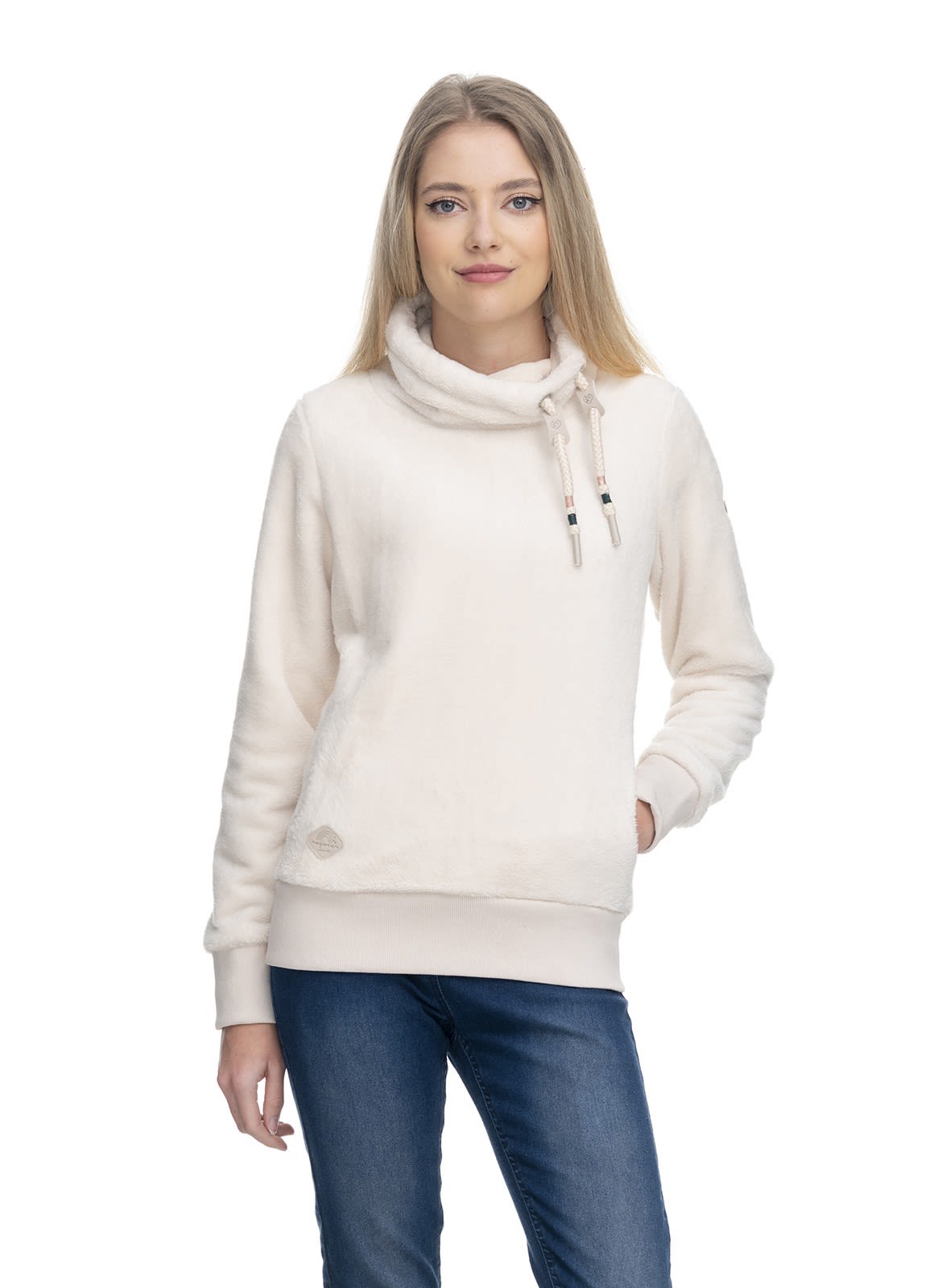 Ragwear Menny Beige- Female Fleece- und Powerstretch-Pullover- Grsse XS - Farbe Beige