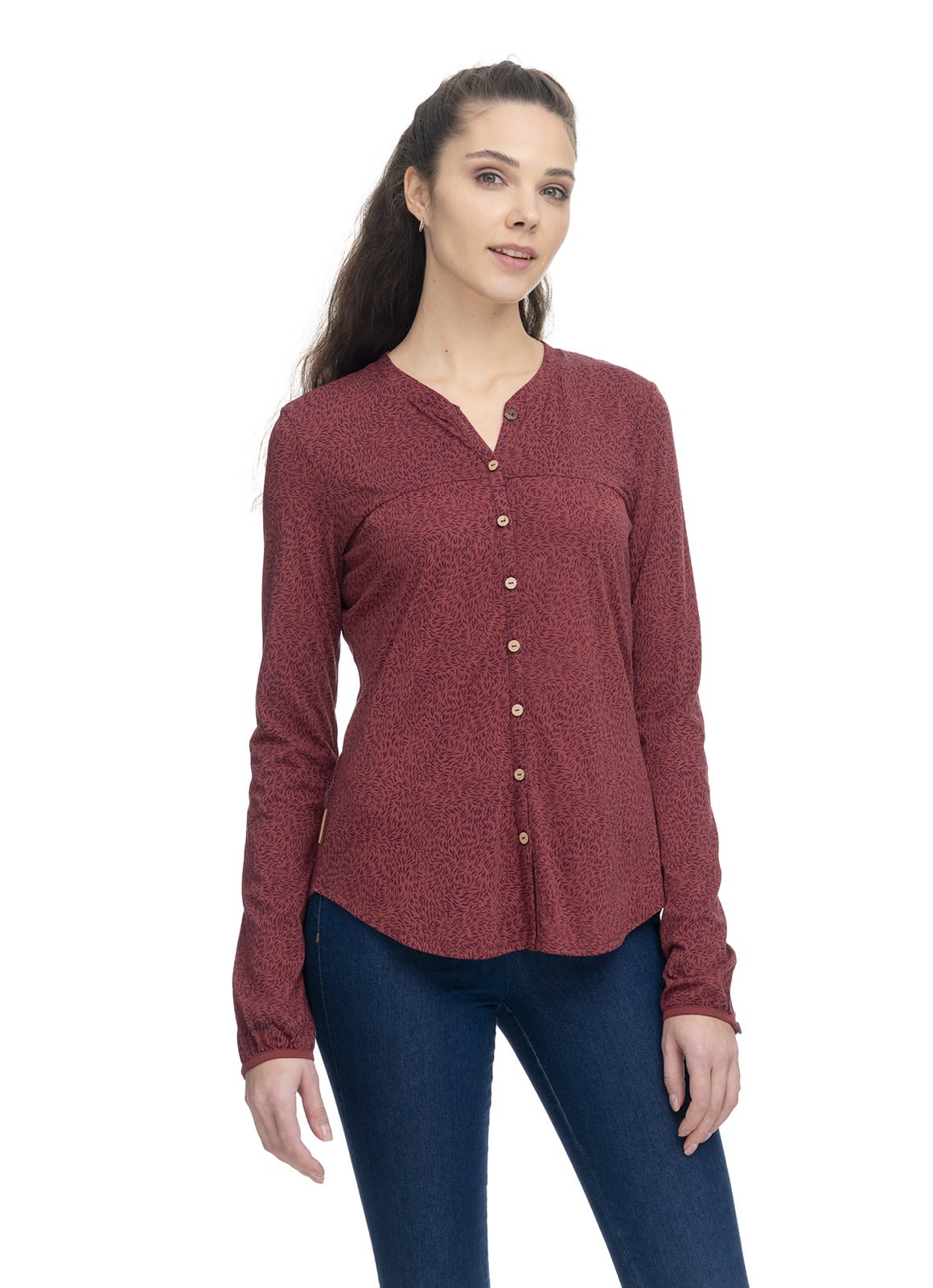 Ragwear Zofka Organic Winter Rot- Female Langarm-Shirts- Grsse XS - Farbe Terracotta