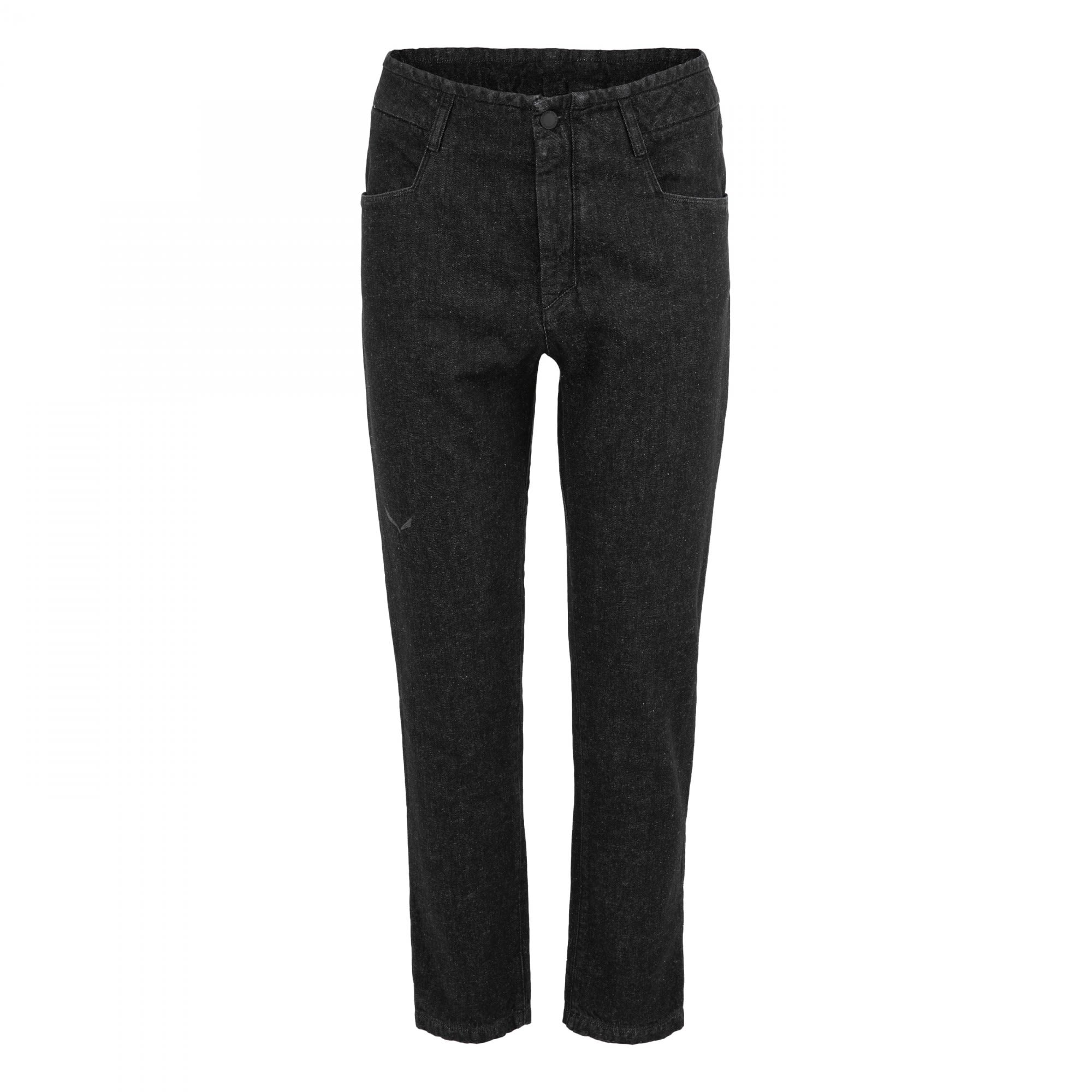 Salewa Fanes Hemp Denim Pants Schwarz- Male Softshellhosen- Grsse S - Farbe Black Out