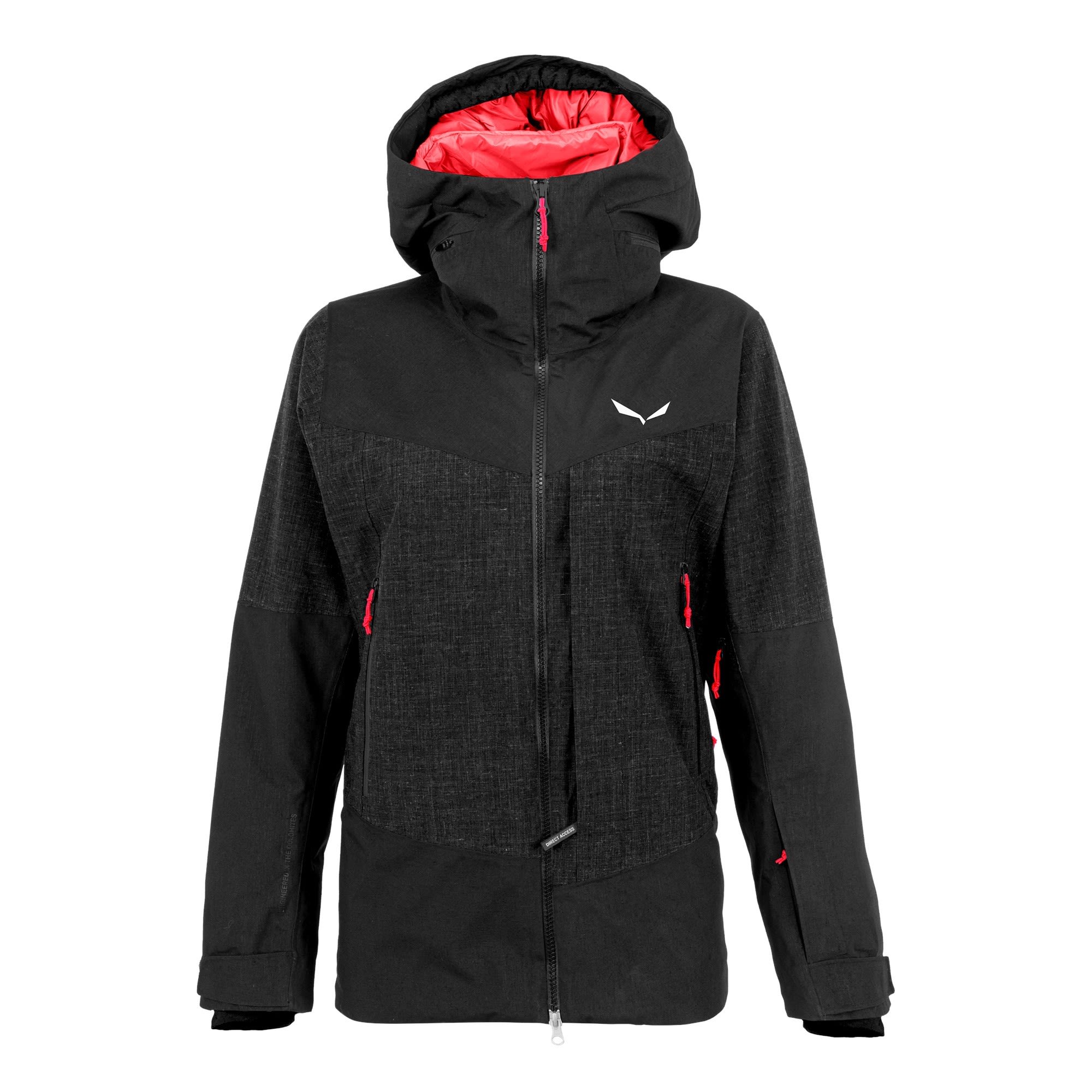 Salewa Sella 2L Powertex Tirolwool Responsive Jacket Schwarz- Female Regenjacken und Hardshells- Grsse 34 - Farbe Black Out