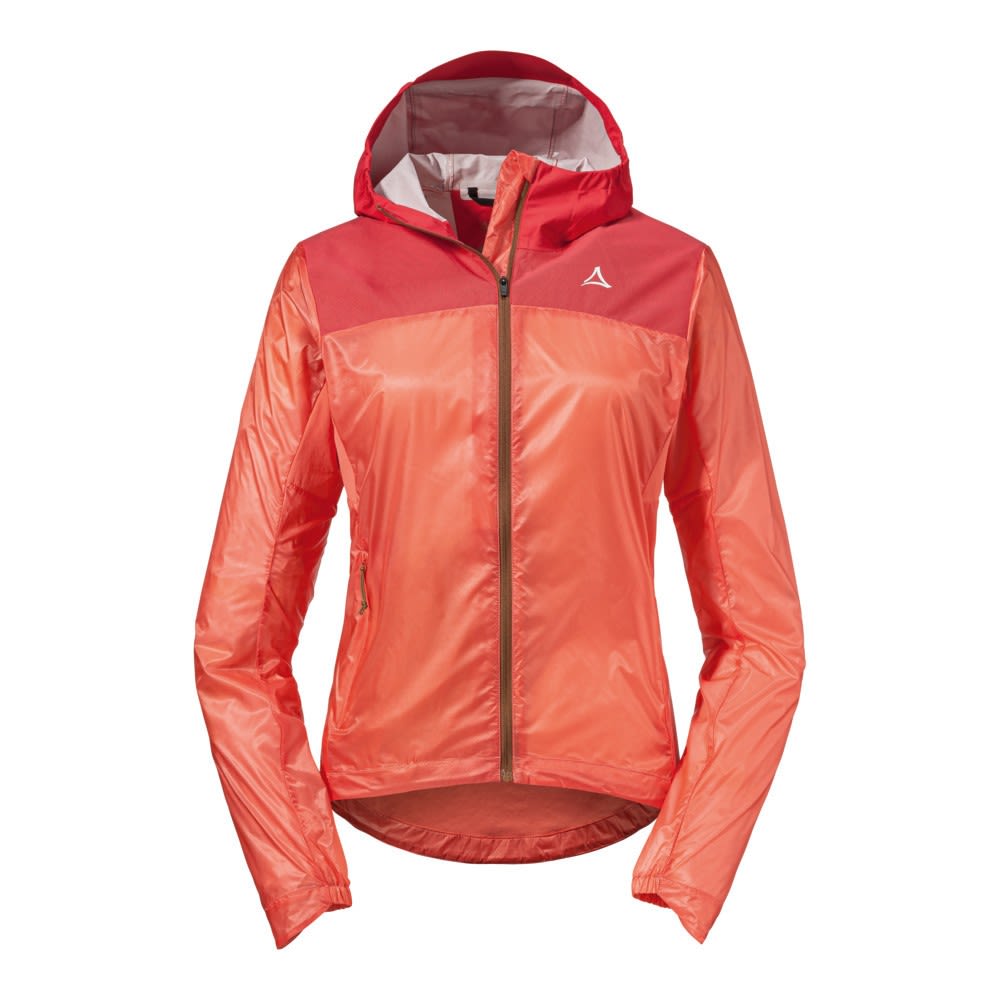 Schffel Hybrid Jacket Flow Trail Rot- Female Ponchos und Capes- Grsse 36 - Farbe Georgia Peach