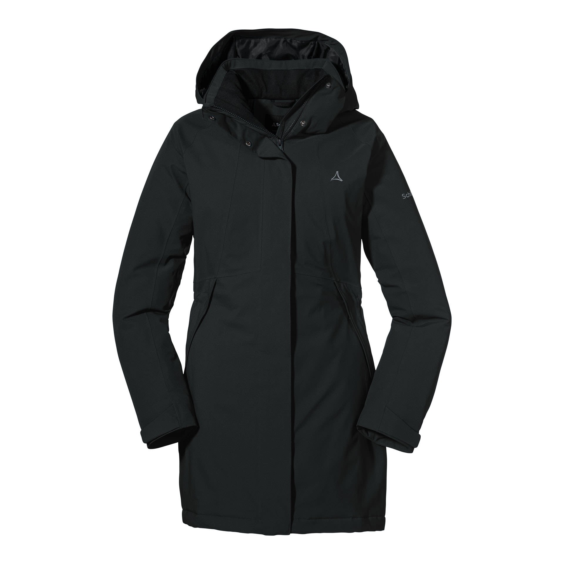 Schffel Insulated Jacket Bastianisee Schwarz- Female Mntel- Grsse 40 - Farbe Black