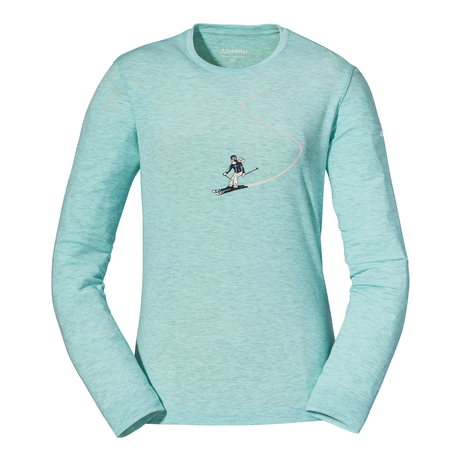 Schffel Longsleeve Preda Blau- Female Langarm-Shirts- Grsse 38 - Farbe Blue Tint