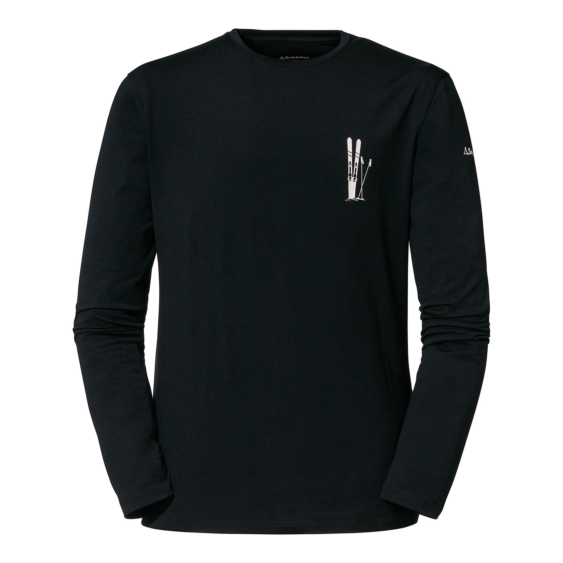 Schffel Longsleeve Vadret Schwarz- Male Langarm-Shirts- Grsse 50 - Farbe Black