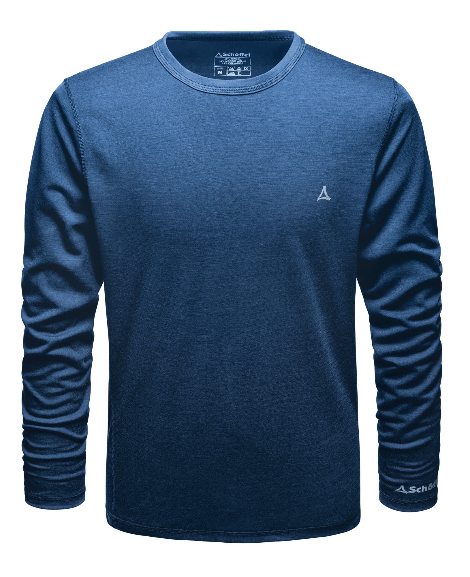 Schffel Merino Sport Shirt 1-1 ARM Blau- Male Merino Oberteile- Grsse S - Farbe Mazarine Blue