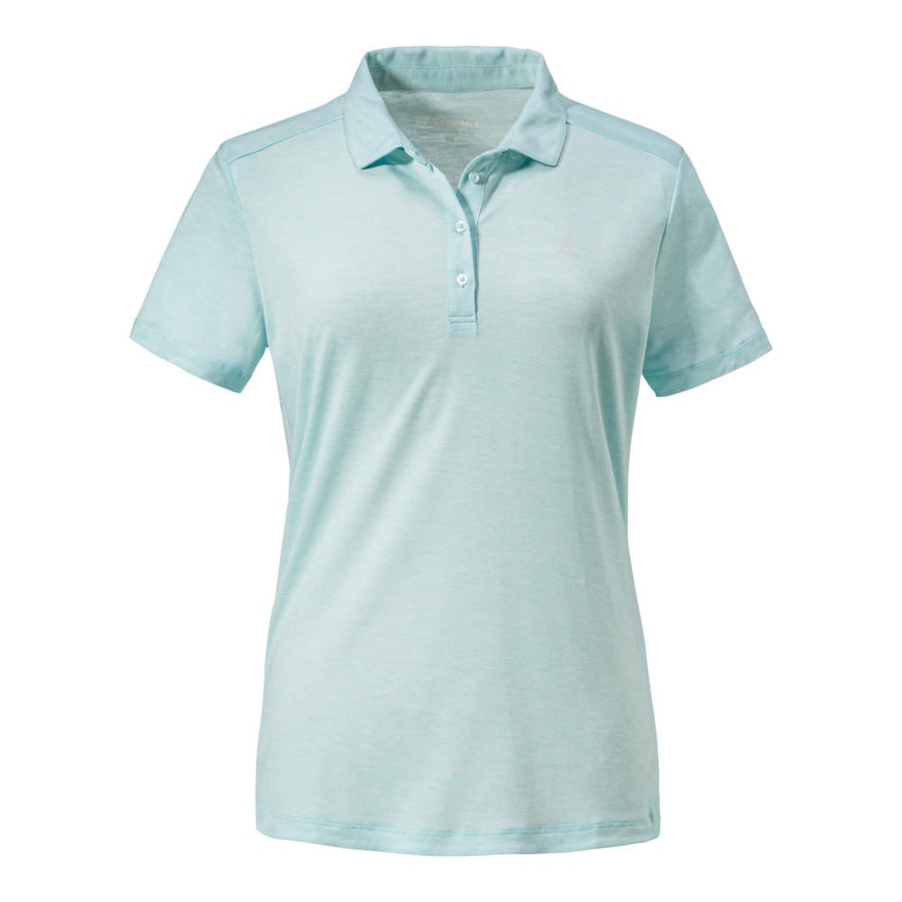 Schffel Polo Shirt Vilan Blau - Grn- Female Polo Shirts- Grsse 36 - Farbe Clearwater