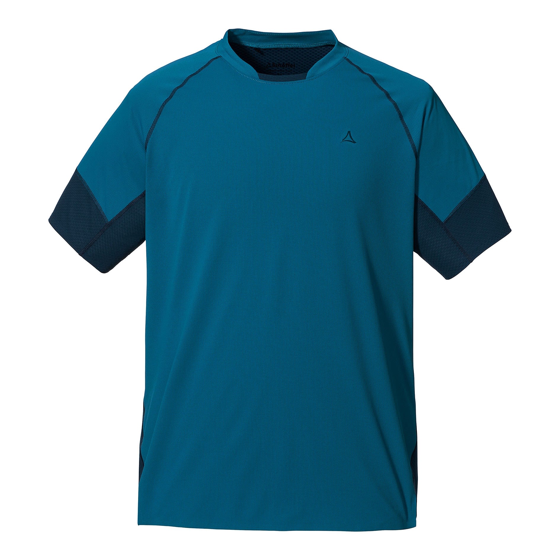 Schffel T Shirt Fonzaso Colorblock - Blau- Male Kurzarm-Shirts- Grsse 54 - Farbe Blue Sapphire