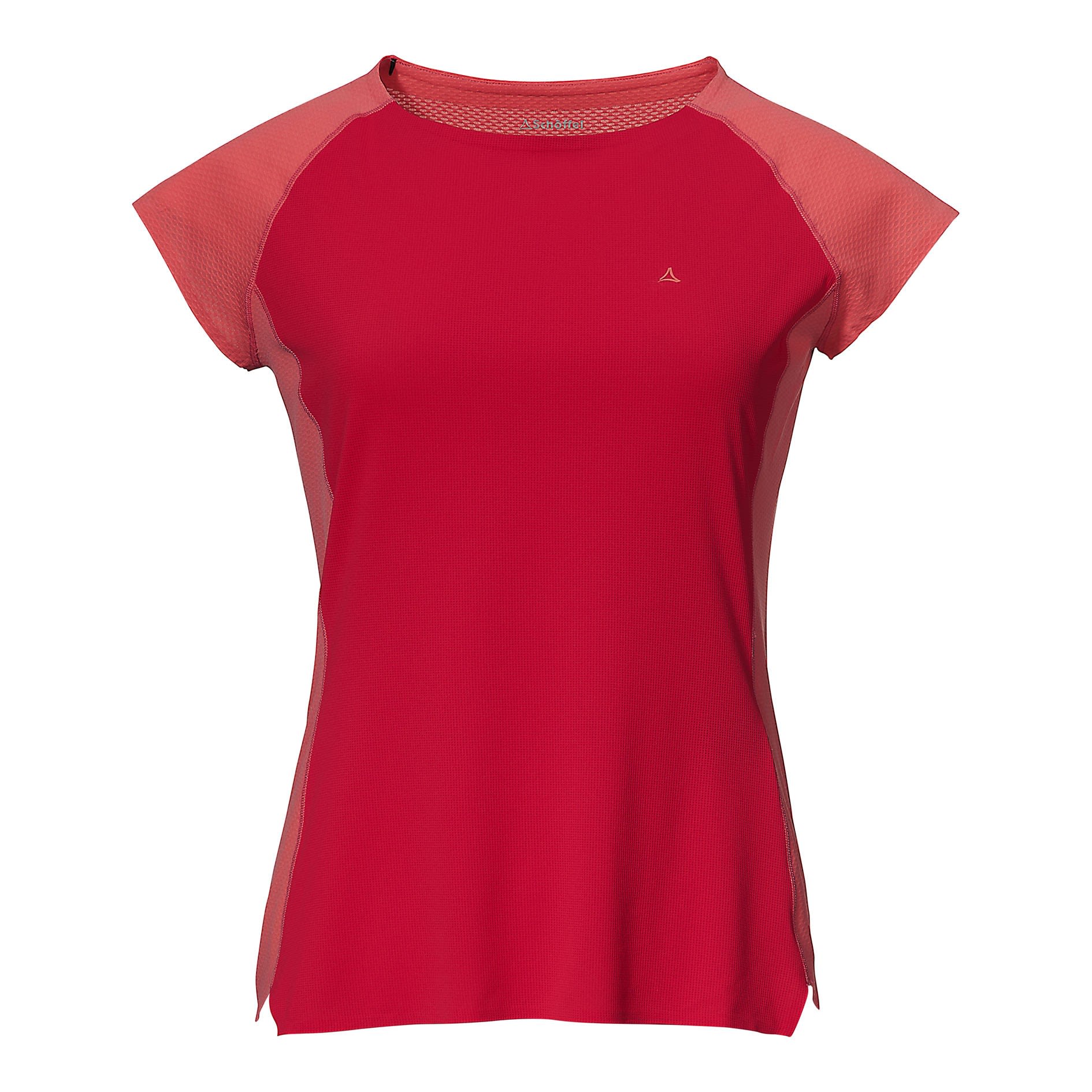 Schffel T Shirt Fonzaso Colorblock - Rot- Female Kurzarm-Shirts- Grsse 44 - Farbe Hibiscus