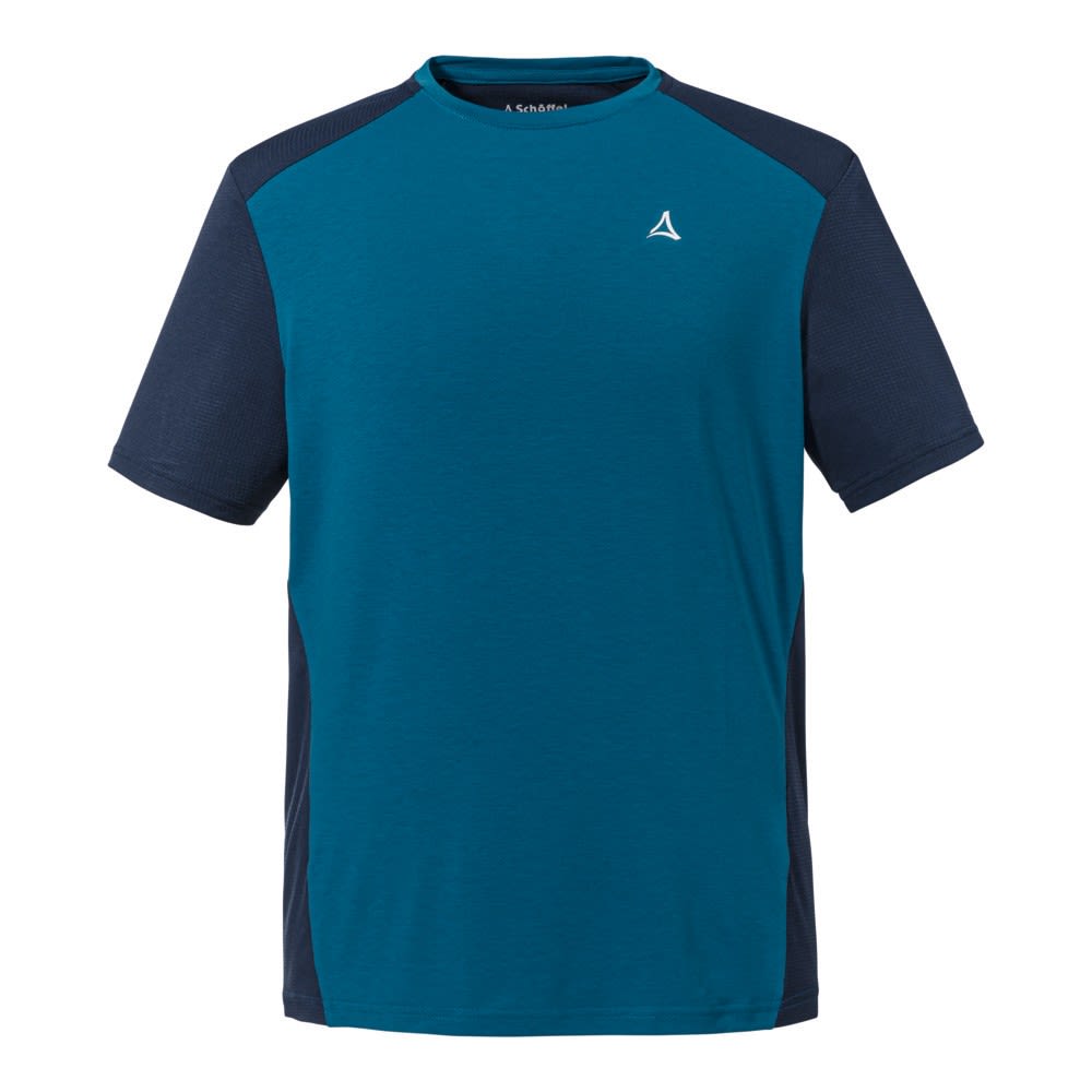 Schffel T Shirt Solvorn Colorblock - Blau- Male Polartec(R) Kurzarm-Shirts- Grsse 48 - Farbe Lakemount Blue