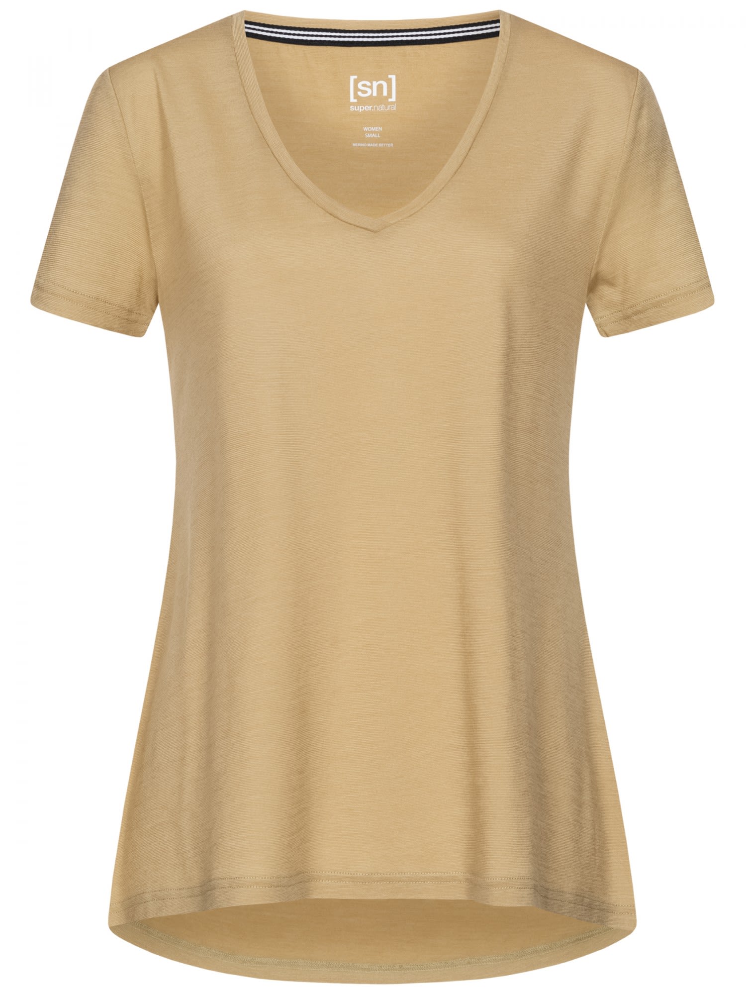 Super-Natural Summer Tee Beige- Female Merino Kurzarm-Shirts- Grsse M - Farbe Olive Grey