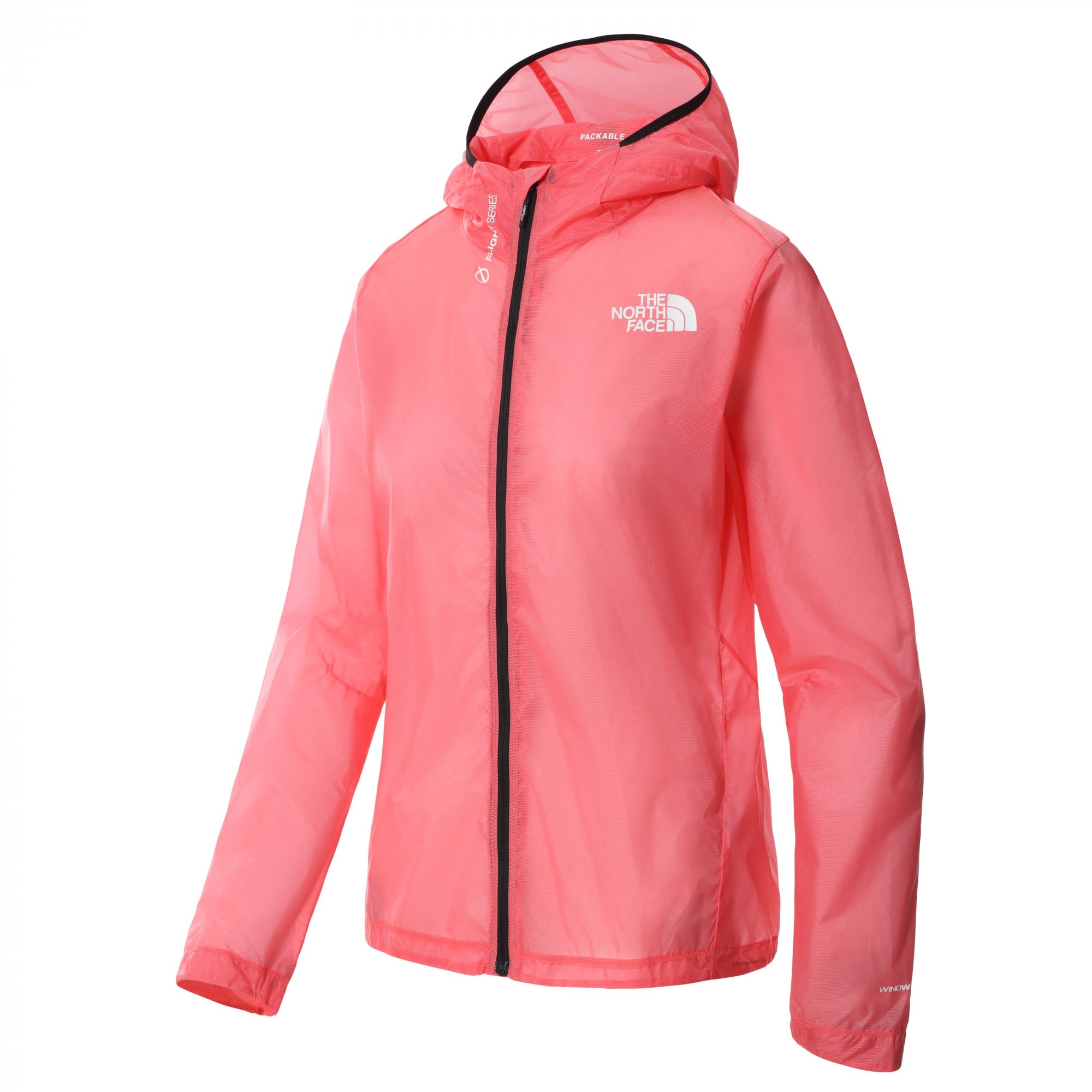 The North Face Flight Lightriser Wind Jacket Pink- Female Ponchos und Capes- Grsse S - Farbe Calypso Coral