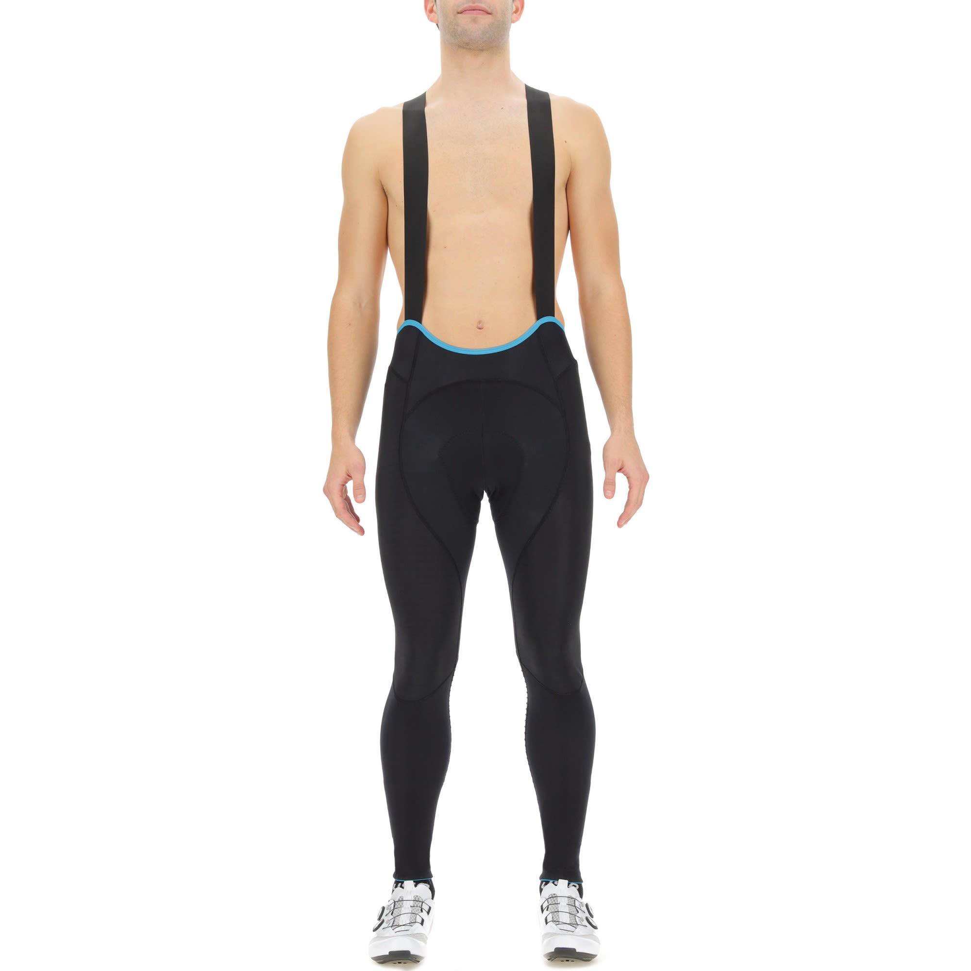 Uyn Race Deepwinter Bib Long Schwarz- Male Leggings und Tights- Grsse S - Farbe Black Turquoise