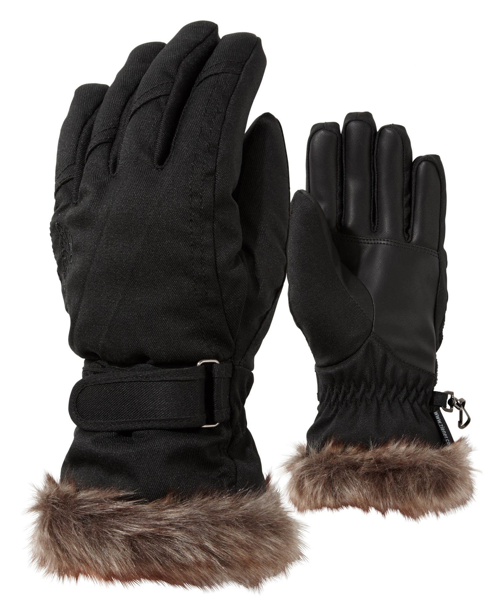 Ziener KIM Glove Schwarz- Female Fingerhandschuhe- Grsse 6 - Farbe Black Stru