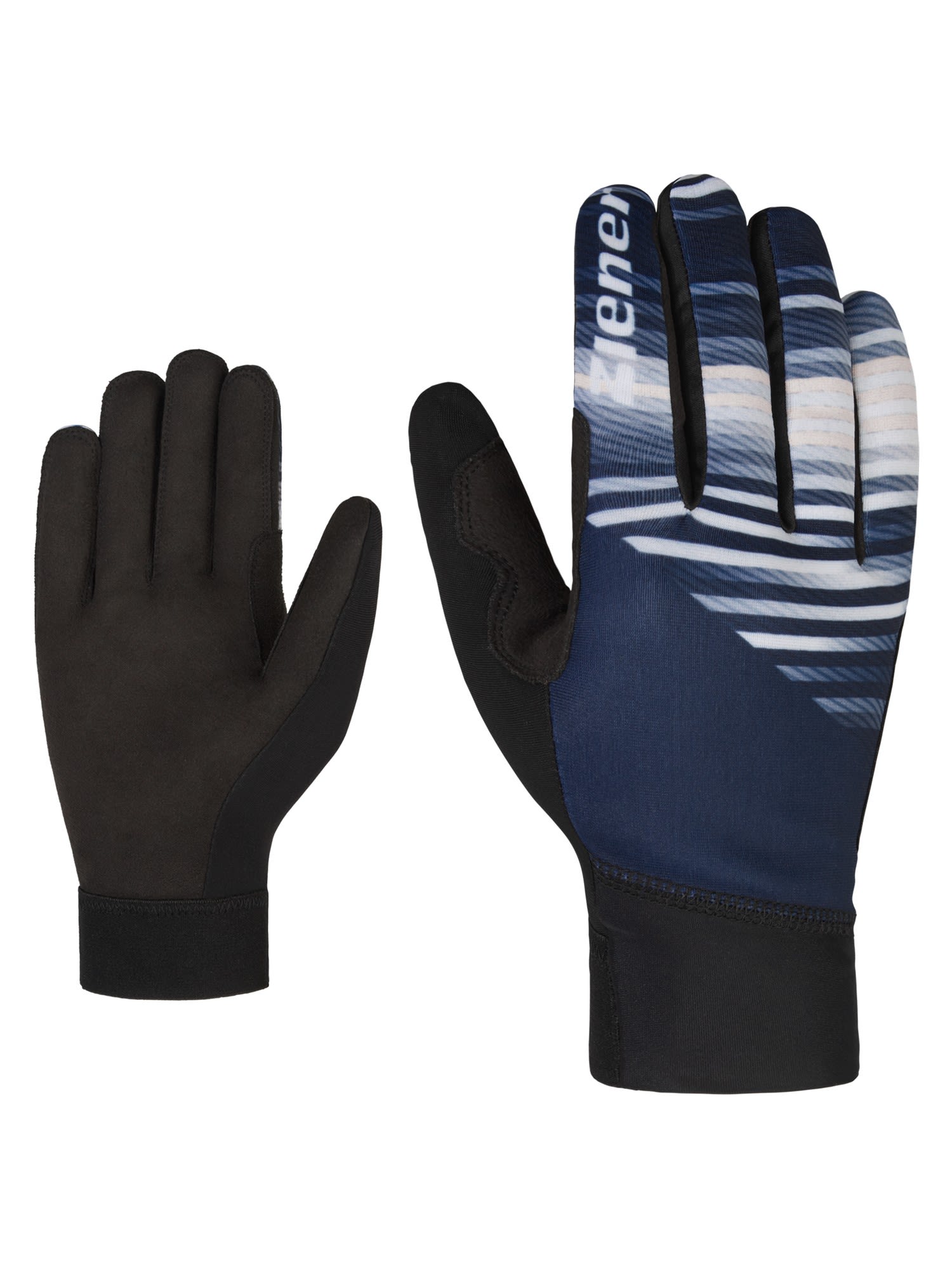 Ziener Urban Glove Blau- Fingerhandschuhe- Grsse 5 - Farbe Dark Navy Stripe